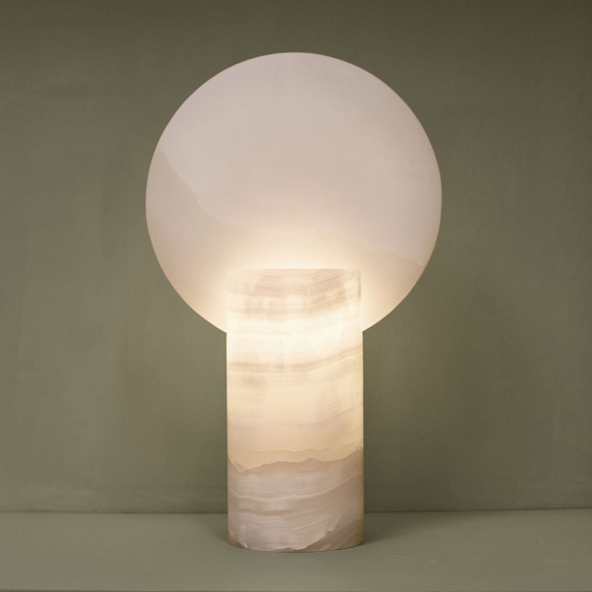 STUDIO SOCIETÁ Modern Circle Lamp - Sleek Onyx Black Pendant Light for Living Room, Bedroom, or Dining Area - Contemporary Ceiling Lighting Fixture for Home Decor