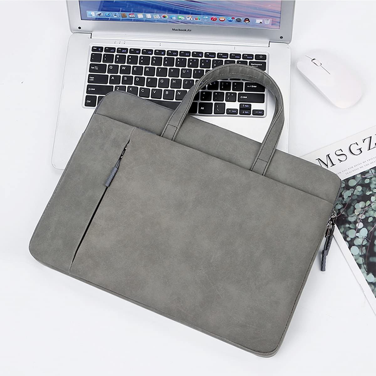 15.6 Inch Waterproof Laptop Case - Slim Protective Briefcase with Handle & 360° Protection | Compatible with MacBook Pro, MacBook Air & Notebook Computers | Perfect for Business Travel, Commuting & Office Use