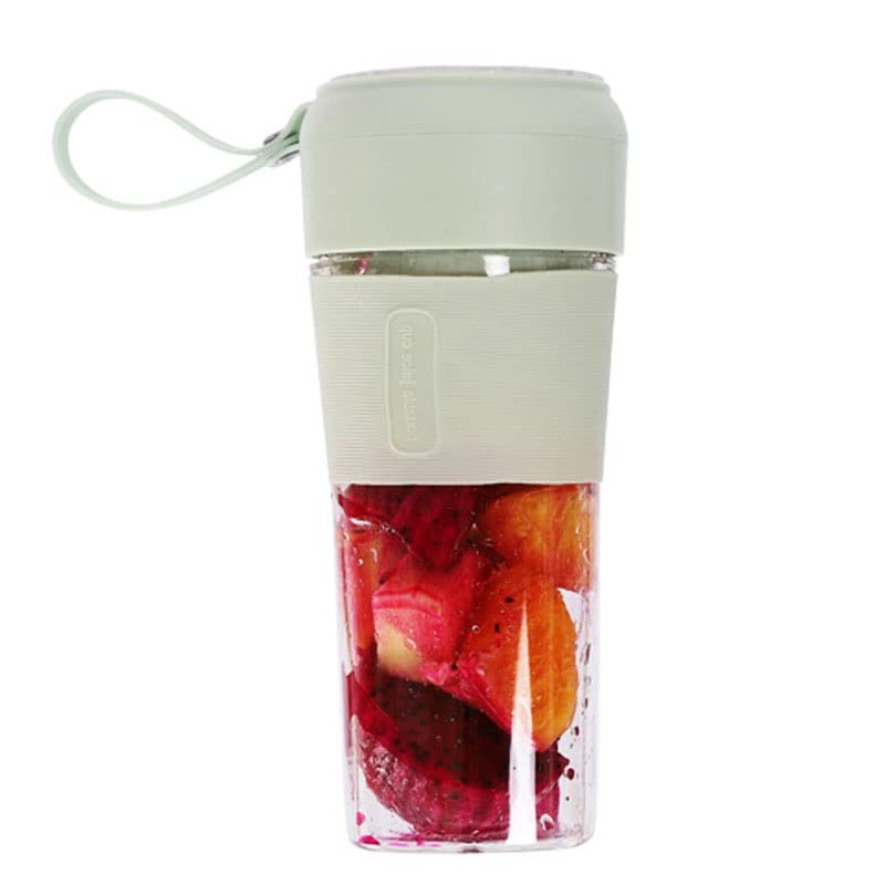 Portable USB Rechargeable Mini Juicer - Multifunctional Personal Blender for Smoothies, Juices & Shakes | Travel, Office, Gym & Home Use | Easy to Clean & Modern Design (H Color, 4 Blades)