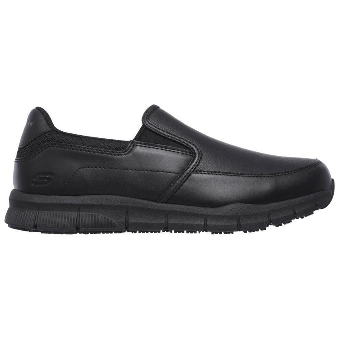 Nampa Groton Slip Resistant Work Shoes for Men & Women - Black Non-Slip Safety Shoes for Restaurant, Kitchen, Hospital & Construction Workers