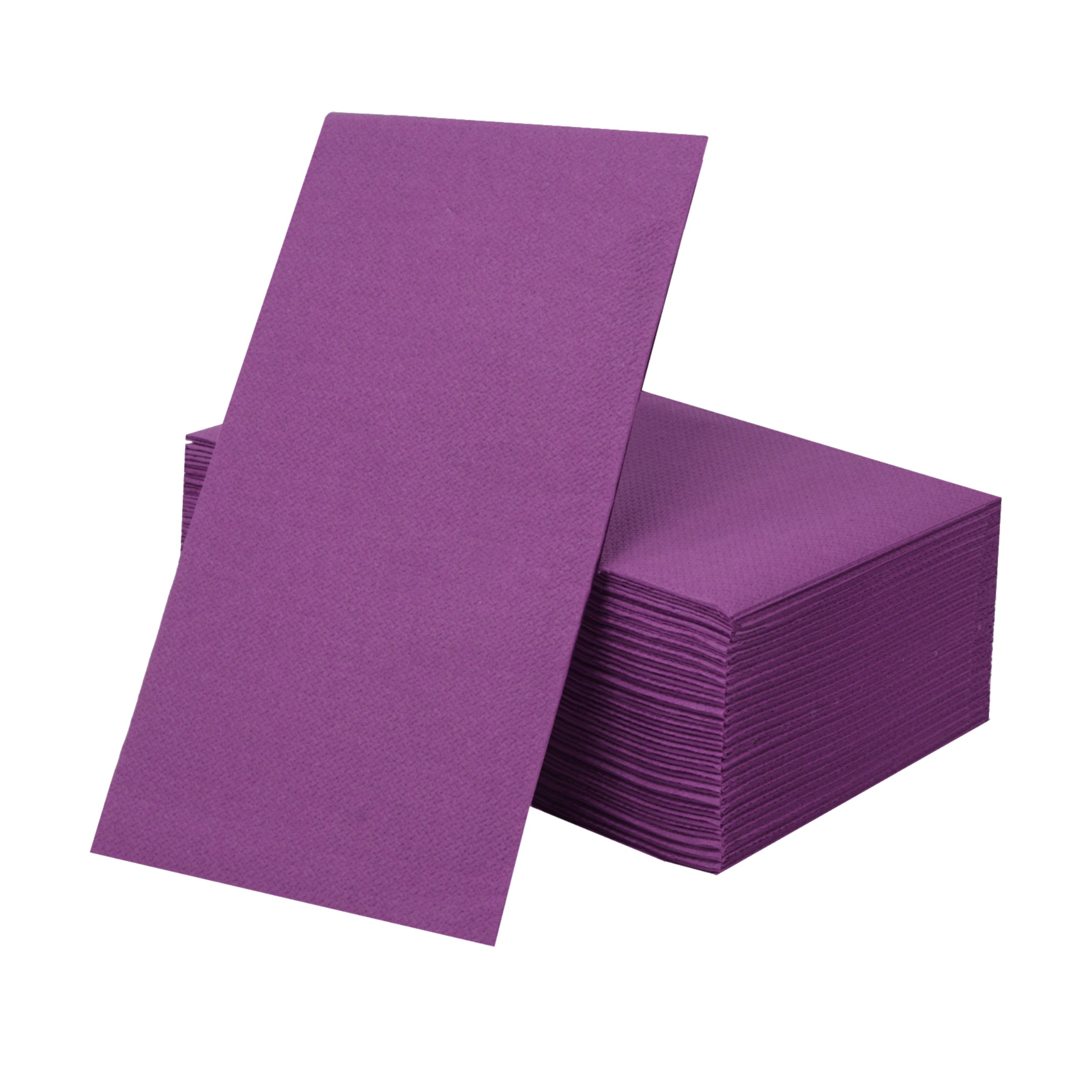 Premium Disposable Paper Buffet Napkins - 50 Pack Violet (Linen-Like Texture) - Perfect for Parties, Weddings, and Catering Events