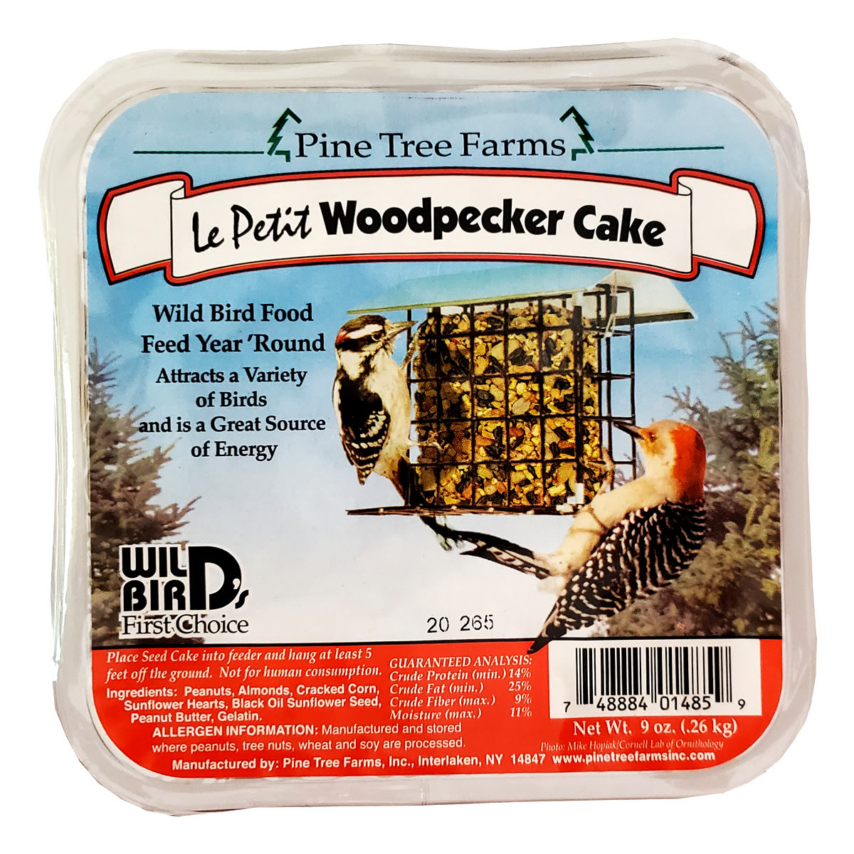 Le Petit Woodpecker Seed Cakes - Premium Wild Bird Food for Woodpeckers & Backyard Birds | Nutritious Bird Seed Treat for Bird Feeders, Gardens & Outdoor Wildlife Watching