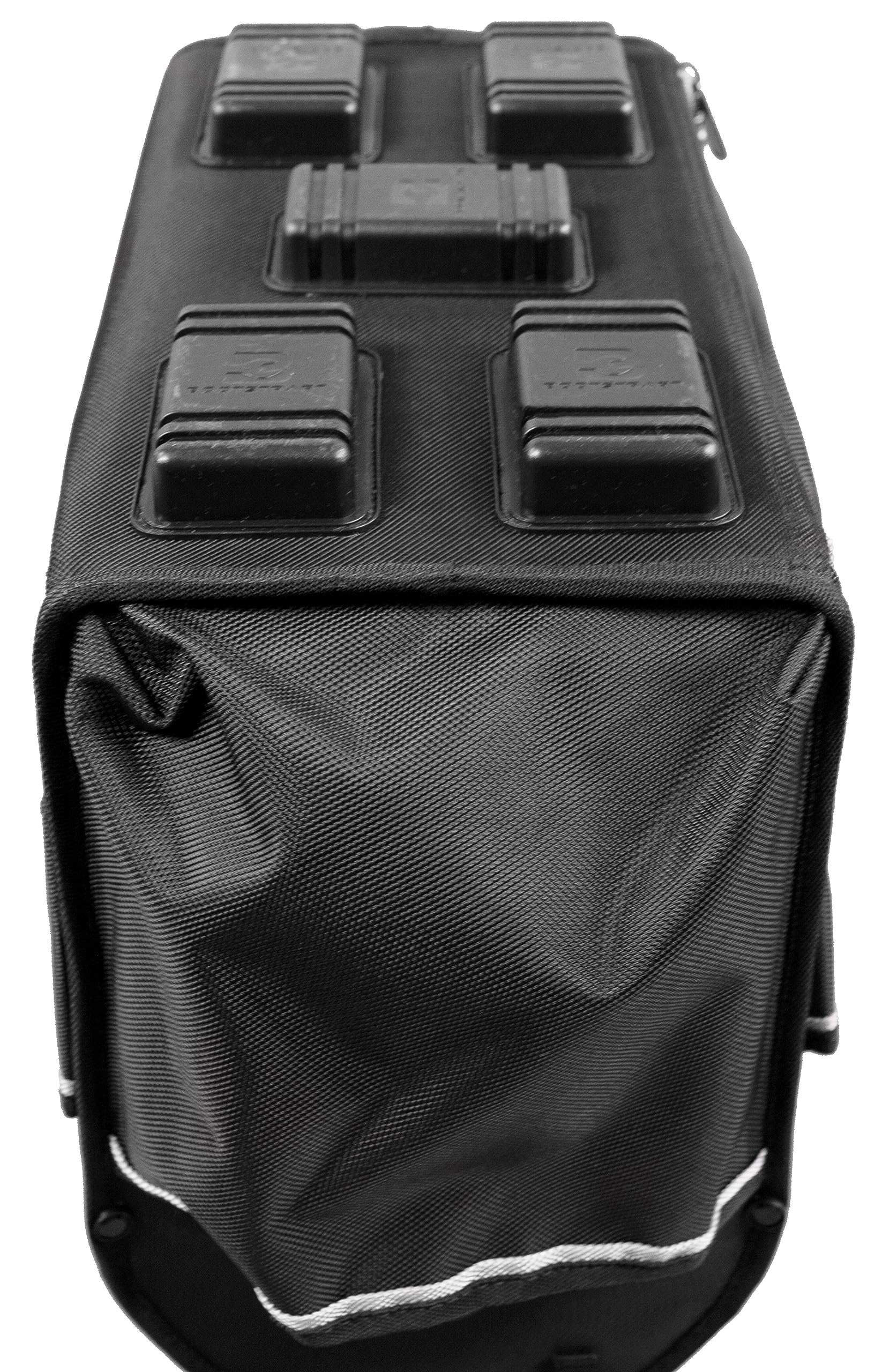 15 Inch Contractor's Tote Bag with Built-in Parts Organizer - Heavy Duty Tool Storage for Construction, Plumbing & Electrical Work On-Site