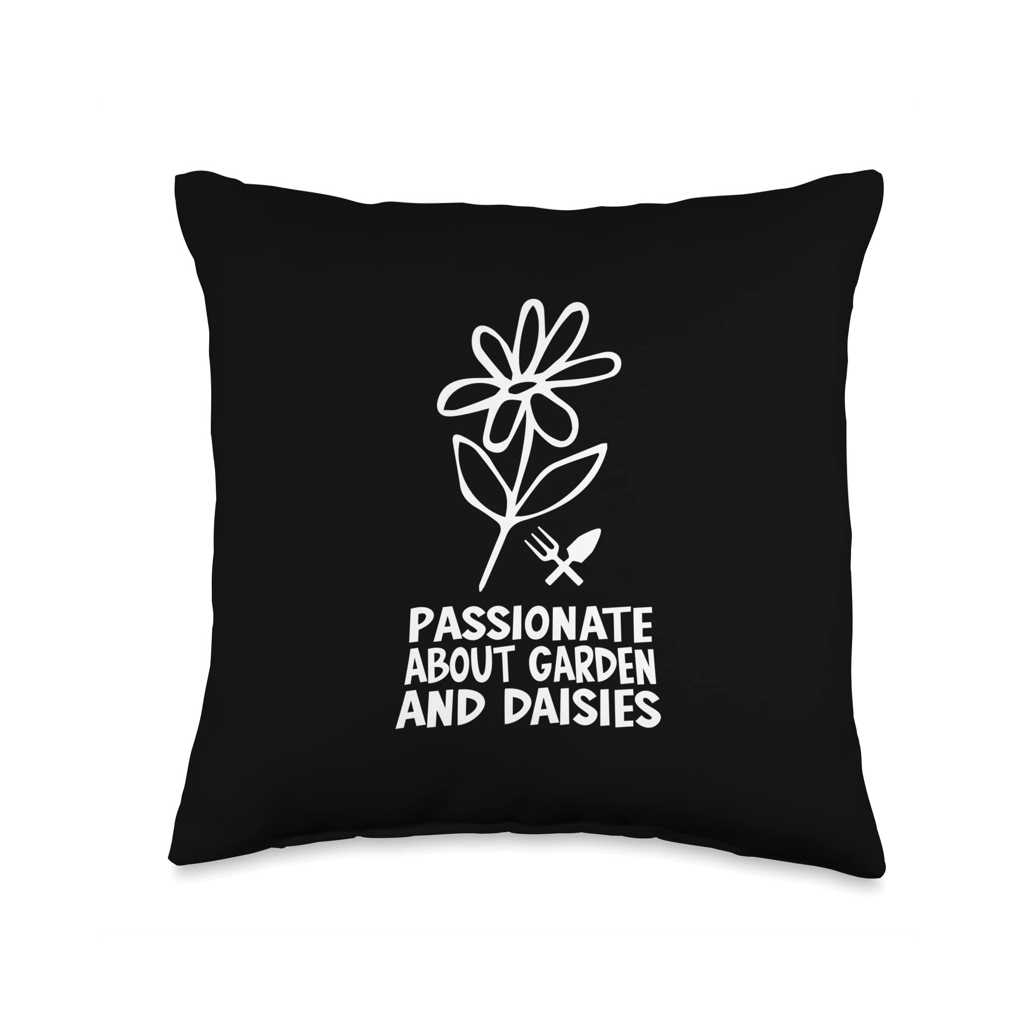 16x16 Multicolor Daisy Throw Pillow - Perfect Gardening Gift & Home Decor Accessory for Garden Lovers, Living Room, Bedroom, or Outdoor Patio