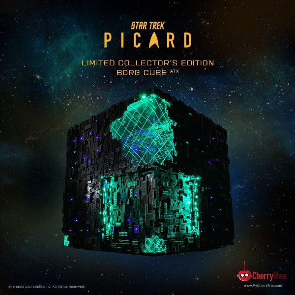 Star Trek: Picard Borg Cube ATX PC Case - Themed Gaming Computer Tower for Sci-Fi Fans | Perfect for Star Trek Collectors & PC Builders | Home Office & Gaming Setup