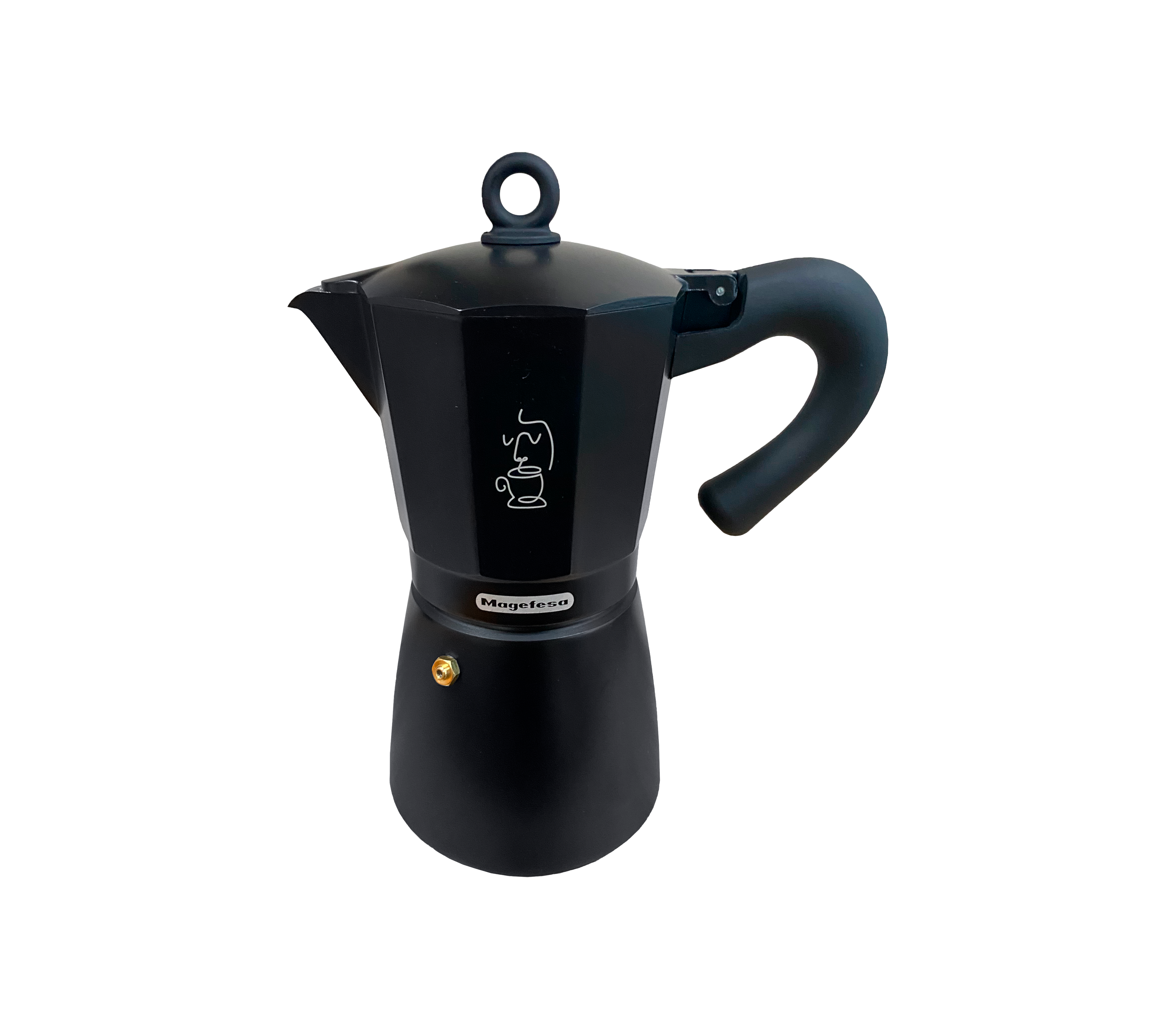 Paolo Magefesa Italian Stovetop Espresso Coffee Maker - Perfect for Home, Office & Camping Brewing