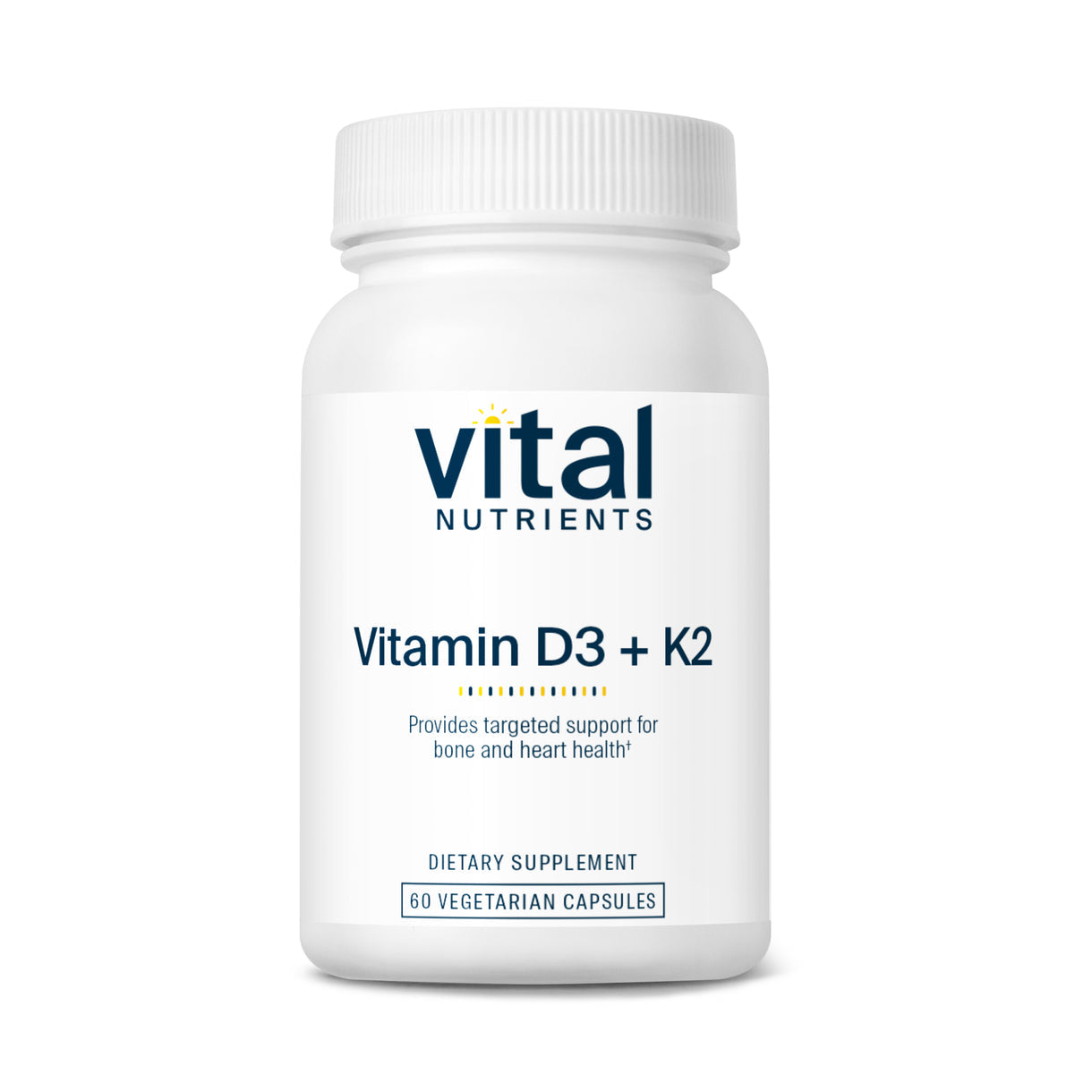 Vital Nutrients Vitamin D3 + K2 Supplement for Immune Support & Bone Health - Supports Heart Health & Calcium Absorption - Ideal for Daily Wellness & Immune System Boost