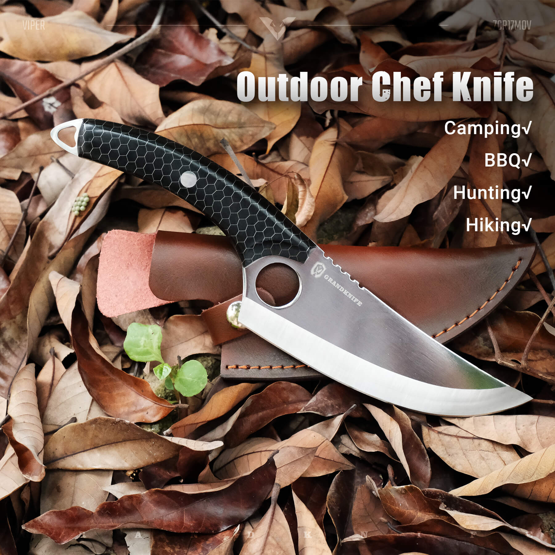 Premium Viper Boning Knife 6 Inch - Professional Stainless Steel Blade for Meat, Poultry & Fish - Perfect for Butchers, Chefs & Home Cooking