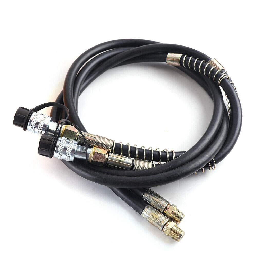 750W Double Acting Electric Hydraulic Pump with Solenoid Valve & Foot Pedal Switch - Includes 1.8M Oil Hose with Quick Connector for Automotive Repair, Industrial Machinery, and Heavy Equipment Maintenance