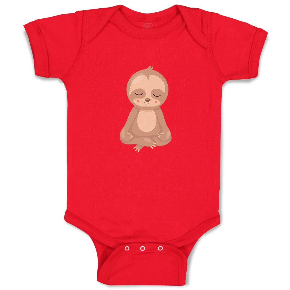 Custom Personalized Baby Bodysuit - Cute Sloth Design, Soft Cotton Onesie for Boys & Girls | Perfect for Yoga, Playtime & Photo Shoots