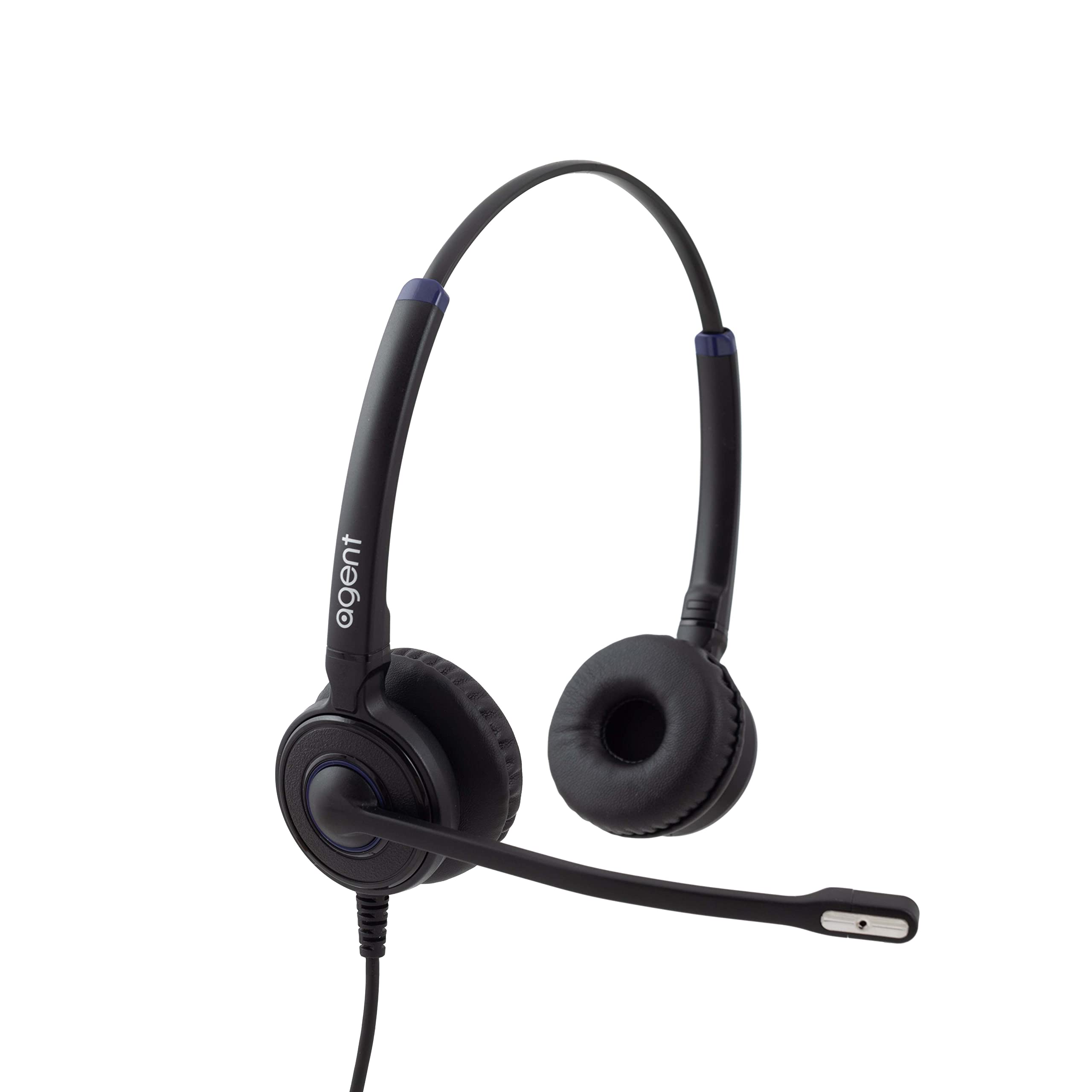 Agent AU40 Binaural USB Headset with Noise Cancellation - Professional USB Computer Headset for Call Center, Gaming, and Online Meetings - Crystal Clear Audio for Work from Home & Remote Teams
