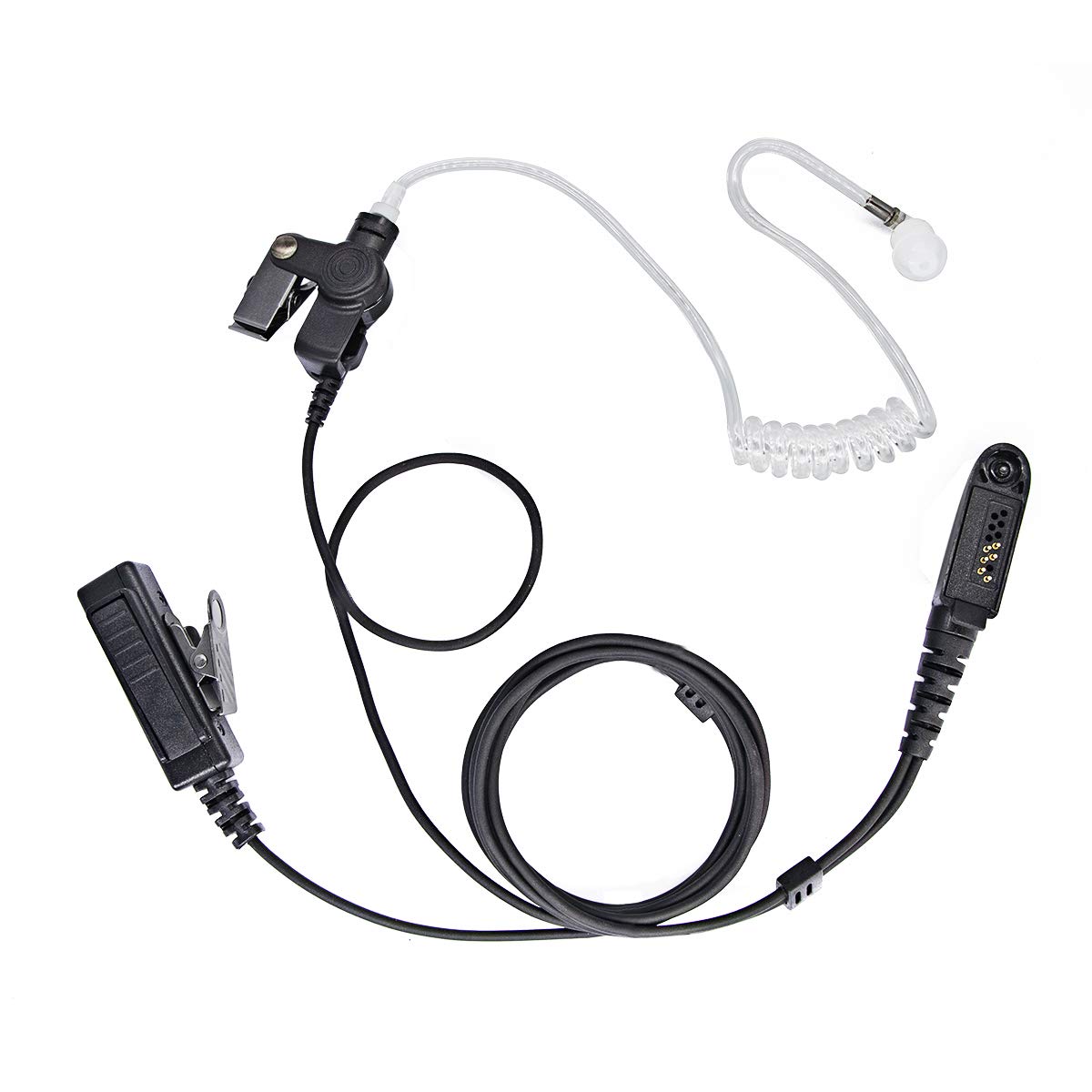 JUYODE Acoustic Tube Walkie Talkie Earpiece - Compatible with Ailunce HD1, Retevis RT29 RT48 RT47 RT47V RT82 RT83 RT87 RB23 RB46 NR30, TYT2017, Motorola GP328PLUS EX500 M6 - Secure & Clear Communication for Security, Construction & Event Staff