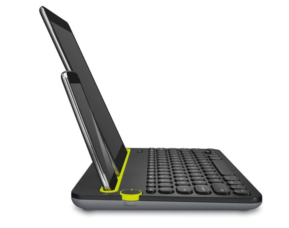 Logitech K480 Multi-Device Wireless Bluetooth Keyboard - Compatible with Windows, Mac, iPad, Android & Smartphones (Black) - Bulk Packaging - Perfect for Home Office, Remote Work & Multi-Tasking