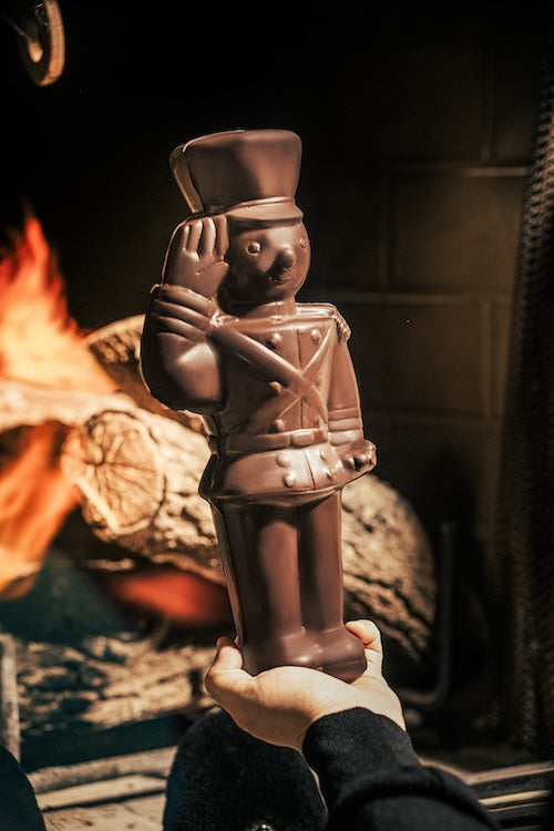 Premium Gourmet Holiday Chocolate Nutcracker - Delicious Handcrafted Chocolate Treats for Christmas Gifts & Festive Celebrations