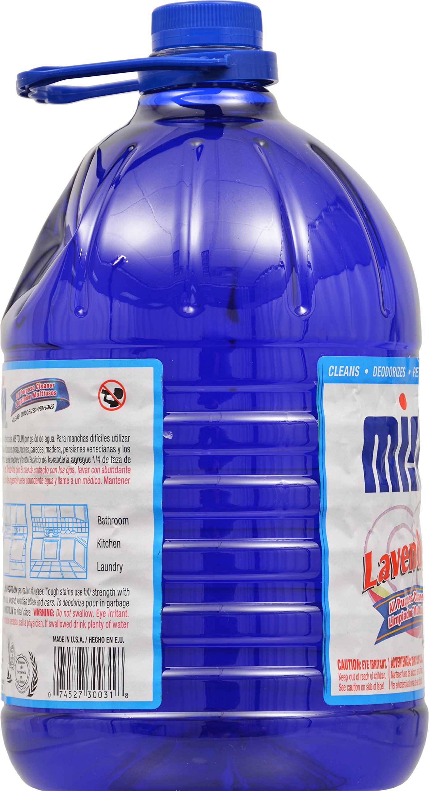 Mistolin Lavender All-Purpose Cleaner 1 Gallon (128 Fl Oz) - Long Lasting Multi-Surface Cleaner for Floors, Bathrooms, Kitchen Appliances - Ideal for Home, Office & Commercial Use