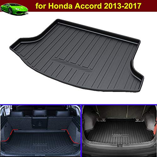 Non-Slip Rubber Car Trunk Mat for Honda Accord 2013-2017 - Waterproof Cargo Liner with Custom Fit, Durable Boot Cover for Sedan - Perfect for Groceries, Sports Gear & Road Trips