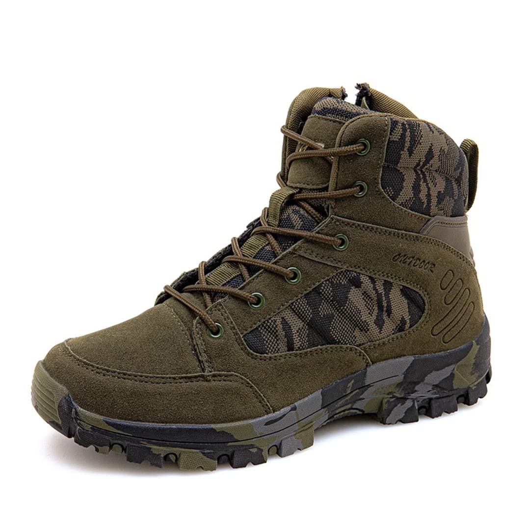 **Men's Waterproof Hiking Boots for Autumn & Winter – Leather High-Top Outdoor Sports Shoes for Mountain Climbing & Trekking – Ideal for Trail Adventures & Rugged Terrain**