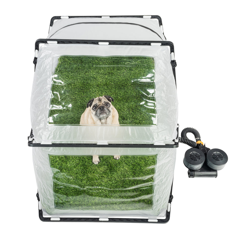 MIRA Safety FirstBreed Collapsible CBRN Animal Ark - Portable Gas Mask for Pets, Emergency Preparedness & Chemical Protection - Ideal for Dogs, Cats & Small Animals in Disaster Scenarios