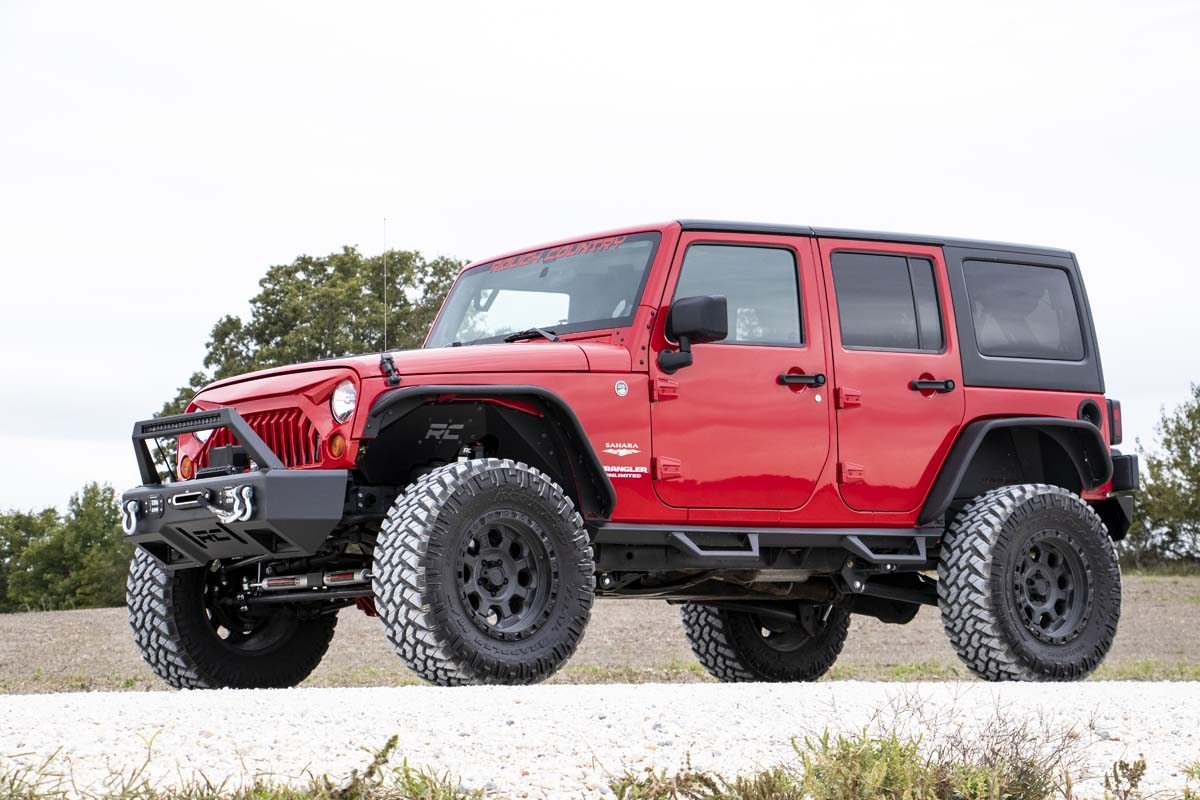 4 Inch Lift Kit for Jeep Wrangler Unlimited 2WD/4WD (2007-2011) - Heavy Duty Long Arm Suspension System | Part #78530A | Off-Road Adventure & Trail Riding Upgrade