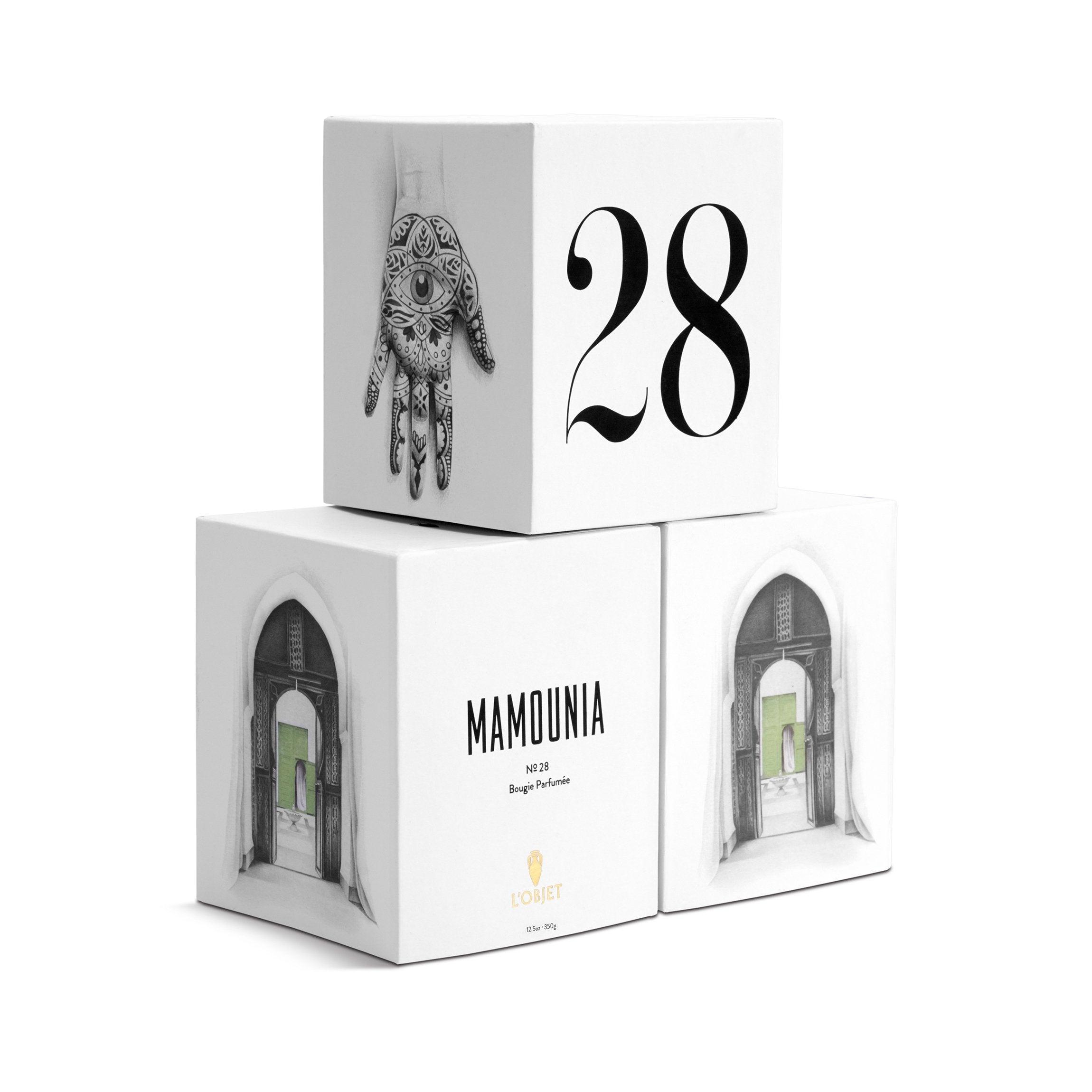 Premium Mamounia No.28 Scented Candle - Long Lasting Aromatherapy Candle for Home, Spa & Relaxation - Perfect for Bedroom, Bathroom & Meditation Spaces