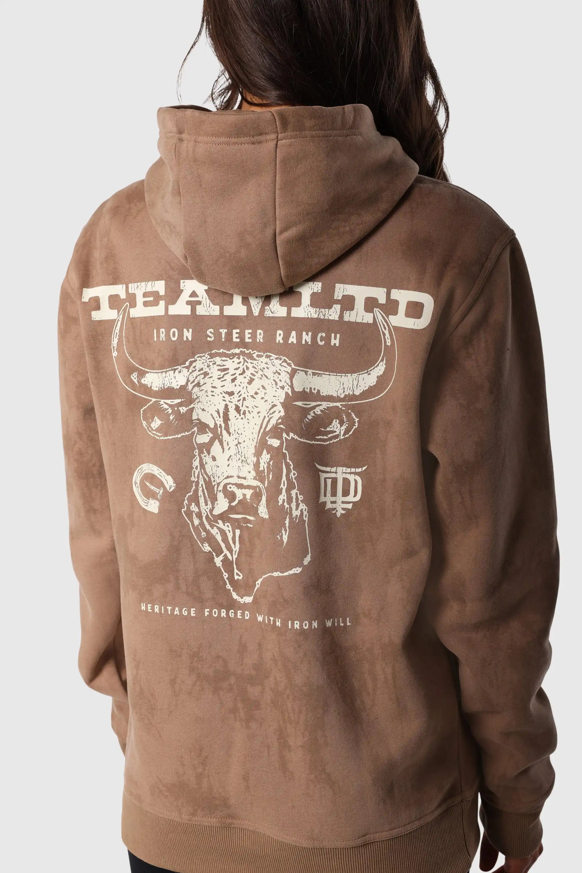 Ranch Hoodie Tan - Comfortable & Stylish Cowboy Hooded Sweatshirt for Men & Women - Perfect for Outdoor Adventures, Rodeos & Casual Wear