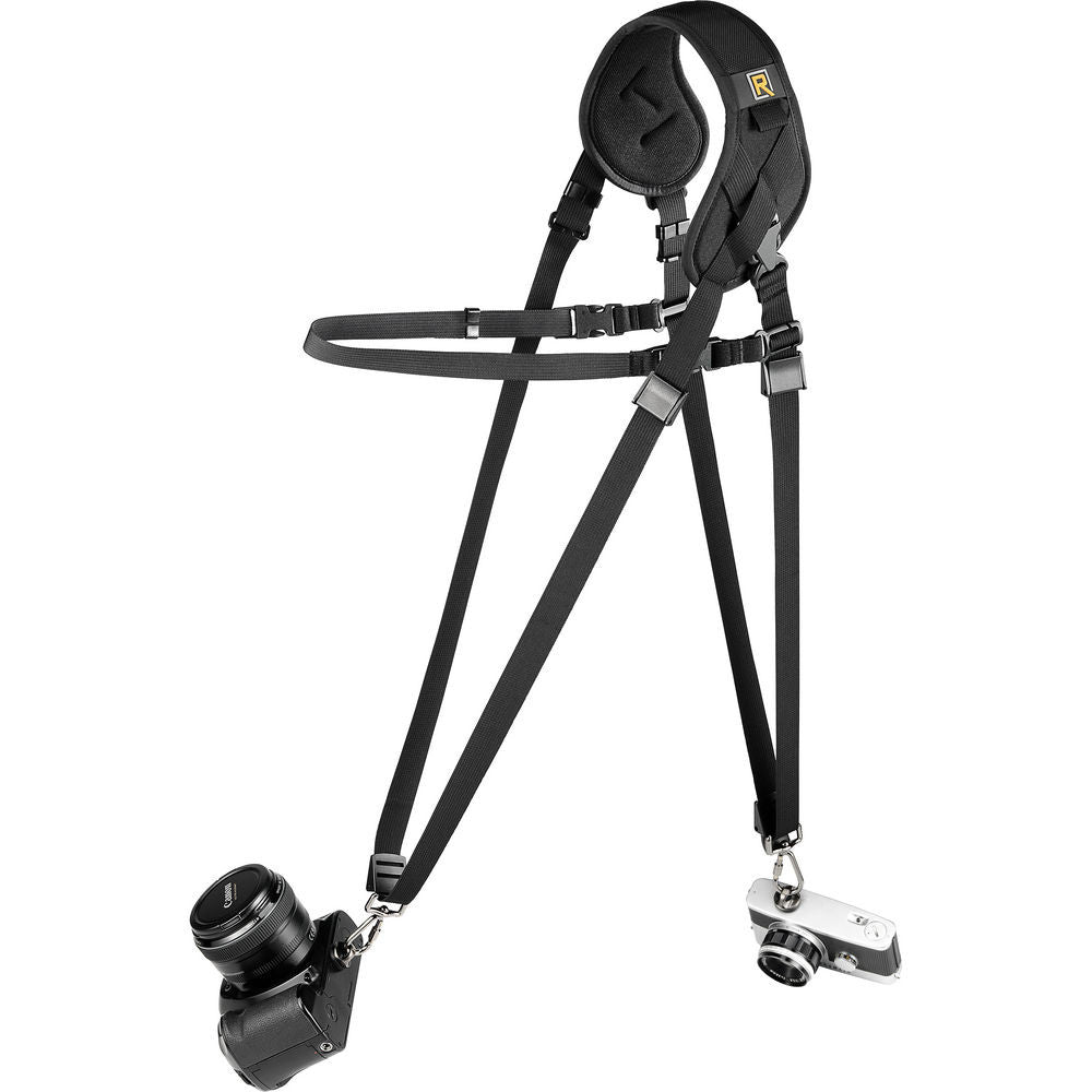 Black Rapid Yeti Single Strap for DSLR & Mirrorless Cameras - Comfortable Dual Camera Harness for Photographers & Videographers - Perfect for Wedding, Travel and Outdoor Photography
