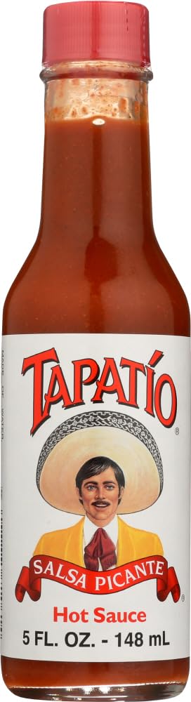Tapatio Salsa Picante Hot Sauce 5oz (24-Pack) - Authentic Mexican Hot Sauce for Tacos, Burritos, Nachos & More - Spicy Flavor Enhancer for Home Cooking & Restaurants