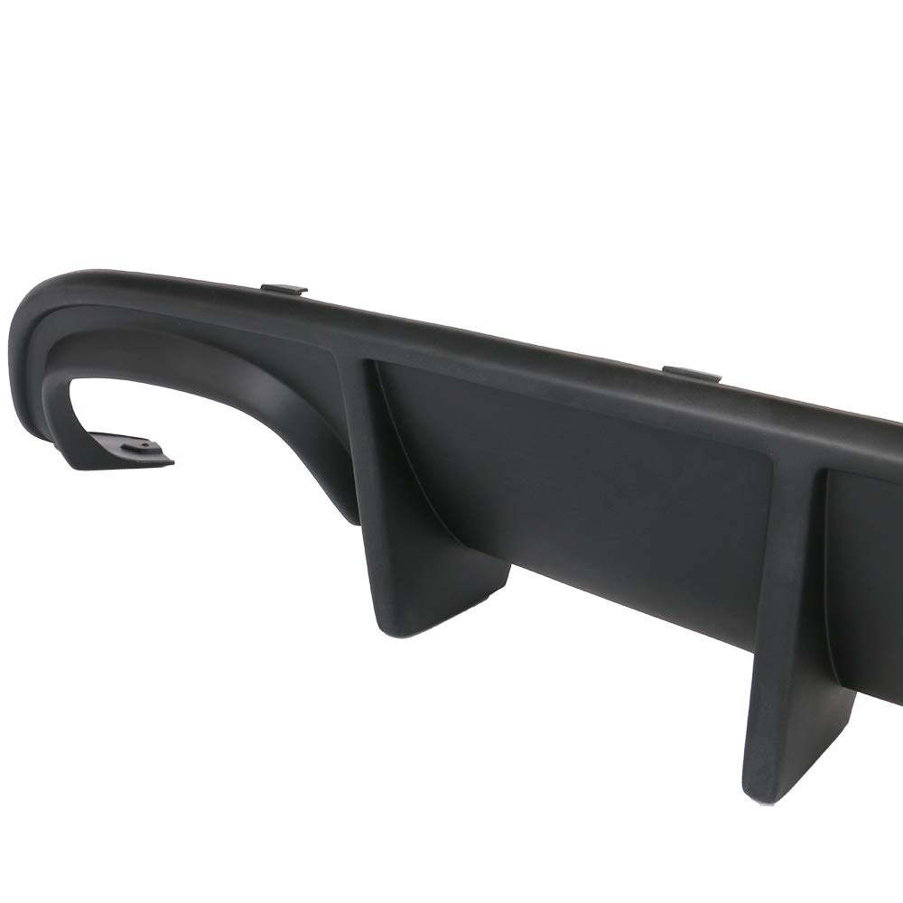 FREEMOTOR802 Rear Bumper Diffuser for 2015-2023 Dodge Charger SRT | Quad Exhaust Compatible | Unpainted Black PP Spoiler | Upgrade Your Car's Aerodynamics & Style