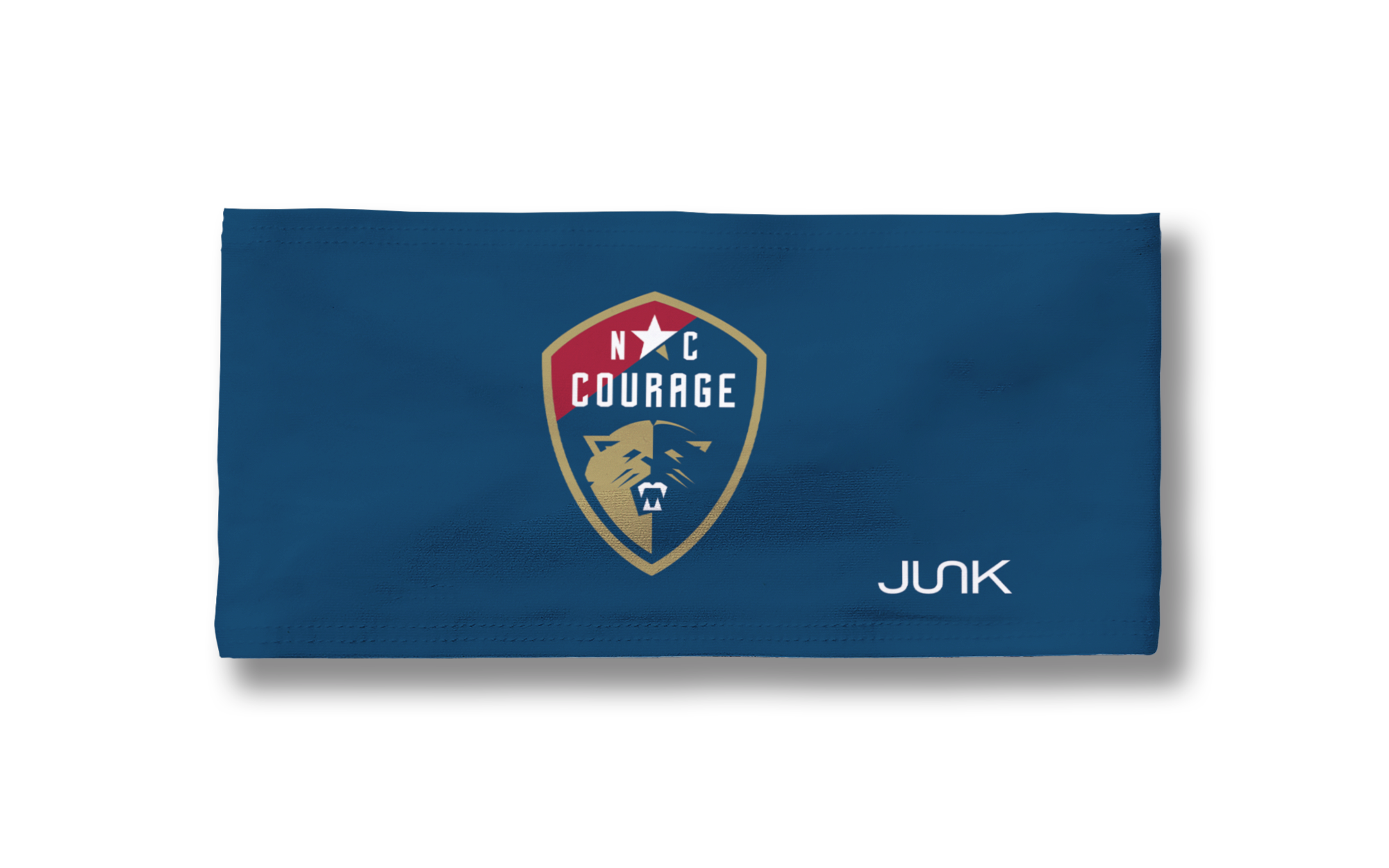 North Carolina Courage Official Logo Navy Blue Big Bang Lite Headband – Comfortable Adjustable Sports Headband for Running, Soccer, Basketball & Workouts