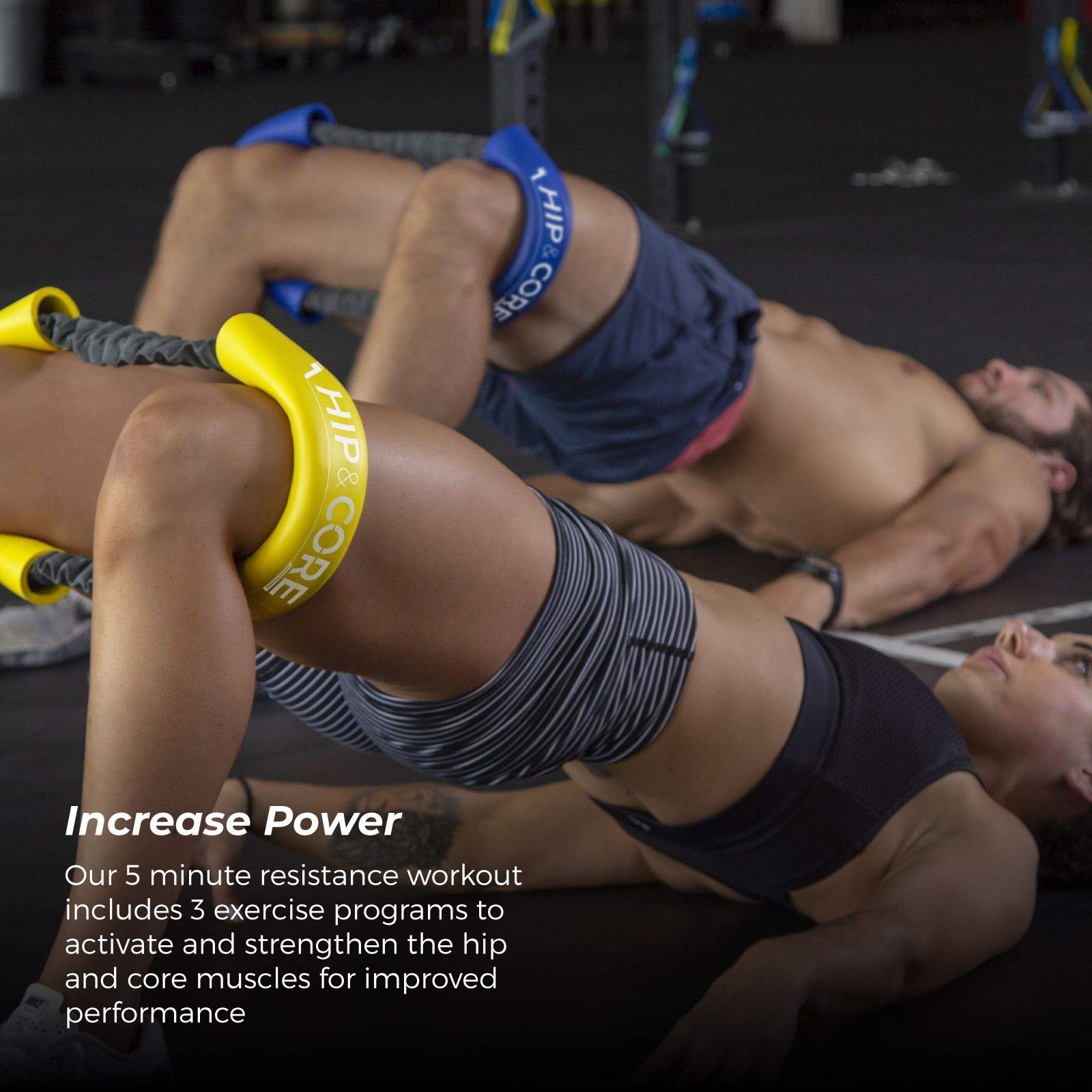 Crossover Symmetry Hip & Core System - Loop Resistance Bands for Home Workout, Stretch & Strengthen Legs, Glutes, Hips & Thighs - Includes Online Training Guide - Perfect for Yoga, Pilates & Physical Therapy