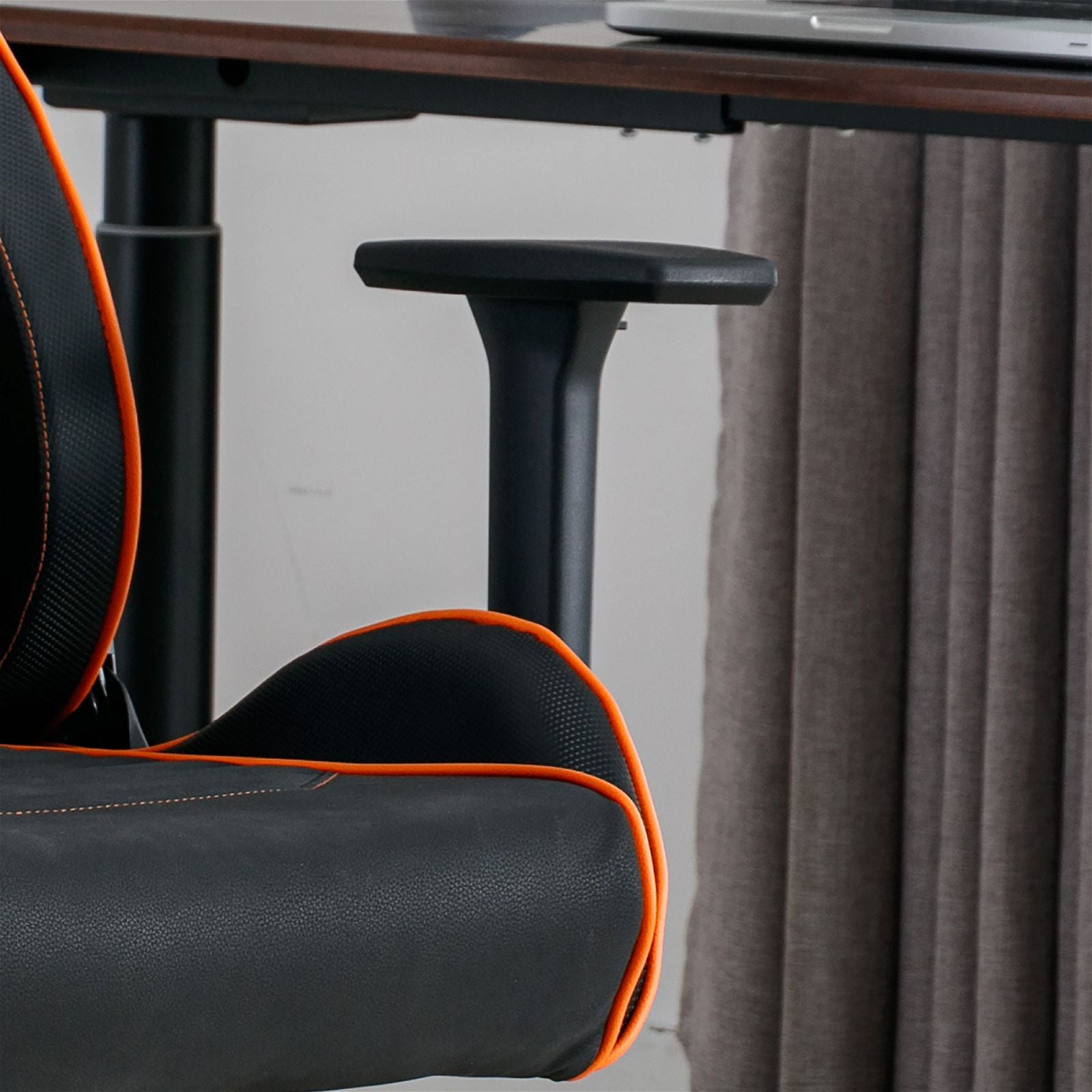 Premium Ergonomic Gaming & Office Chair with Adjustable Armrests - Black & Orange by Tauris - Perfect for Long Work Hours & Intense Gaming Sessions