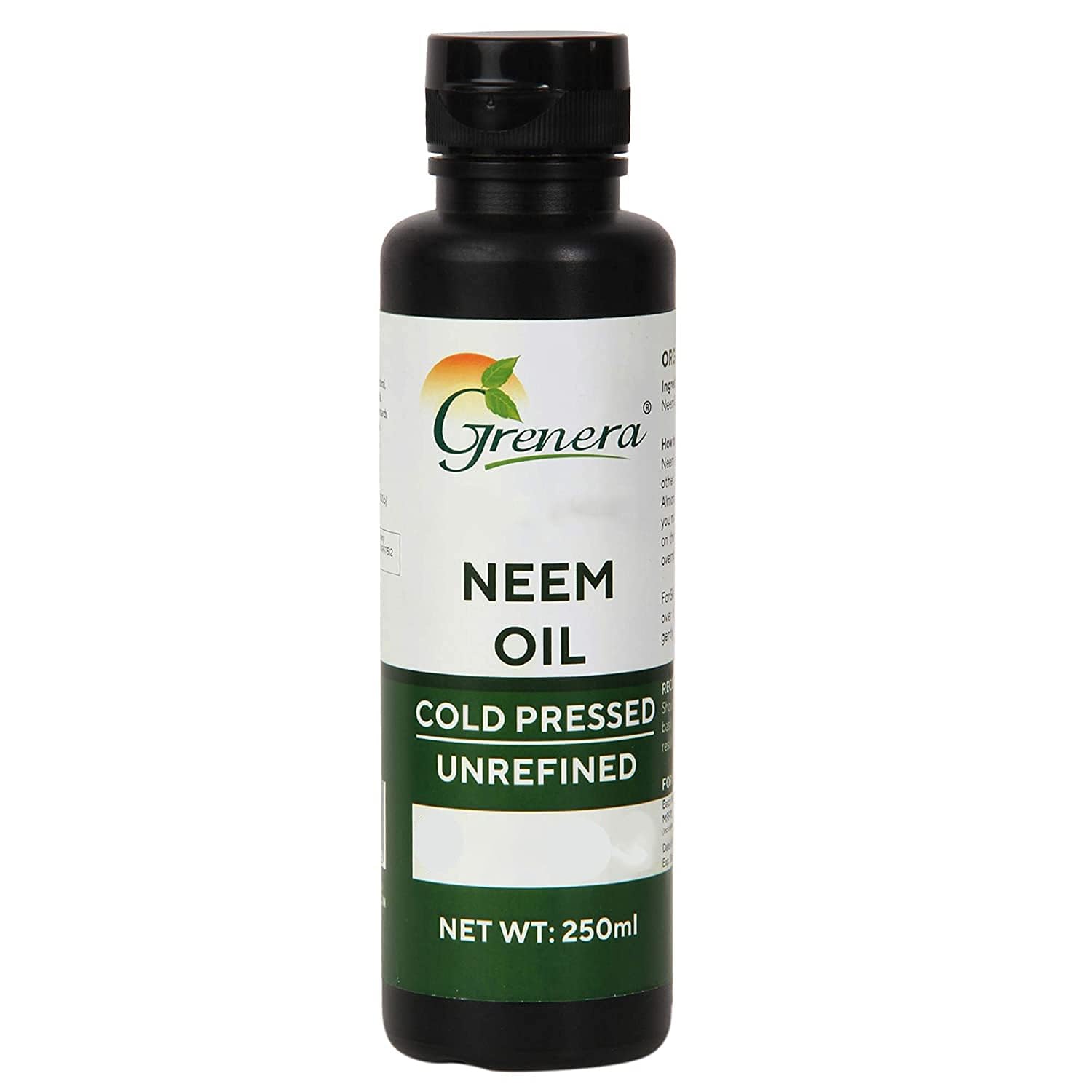 Organic Neem Oil for Hair Growth & Skin Care - Cold Pressed, Non-GMO, 100% Pure Virgin Oil (8.45 fl oz) - Treats Dandruff, Acne & Scalp Issues - Perfect for Natural Hair & Skin Care Routine