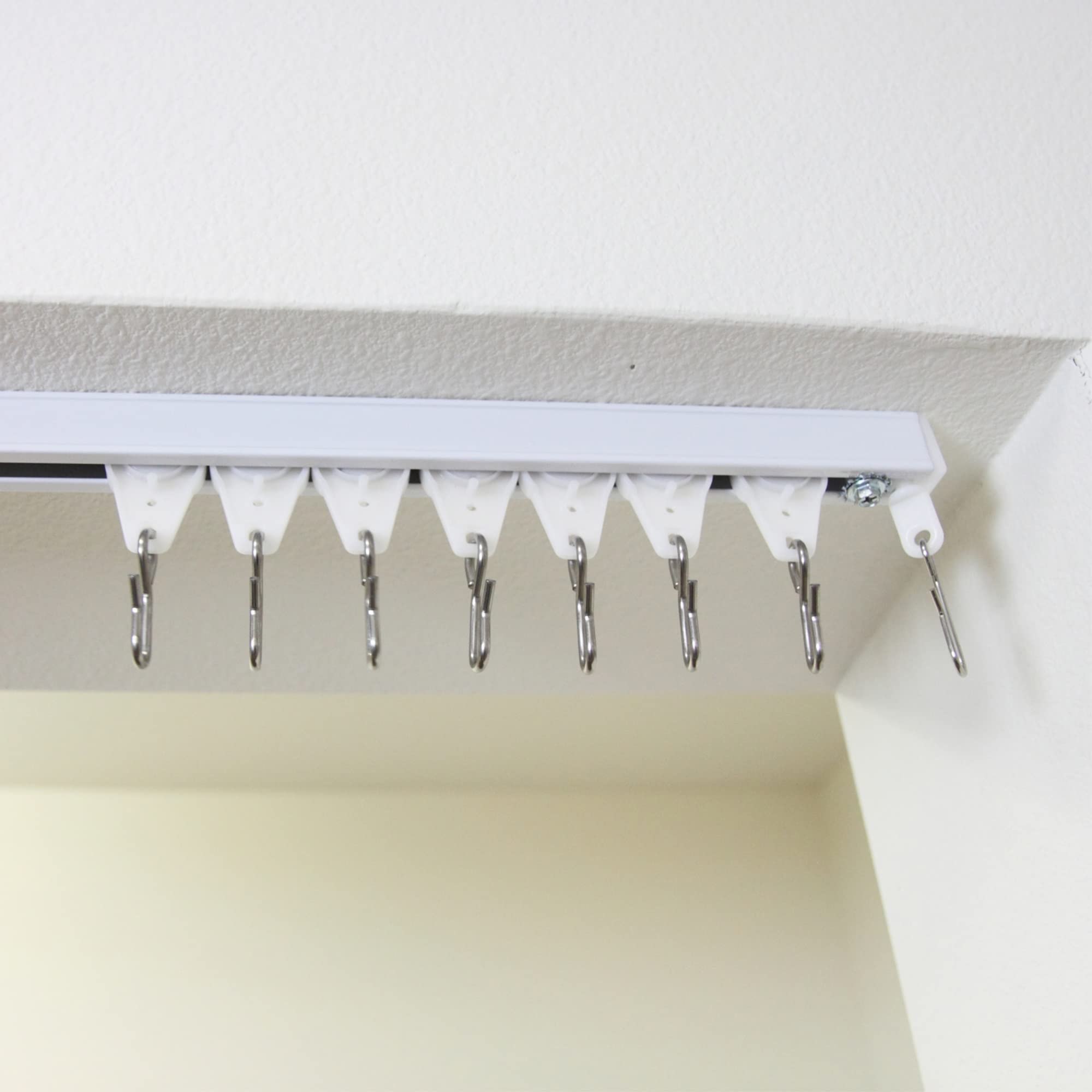 3 ft Ceiling Room Divider Track Kit - Heavy Duty Curtain Hanging System for Home, Office & Commercial Spaces - Perfect for Partitioning Rooms, Creating Privacy & Space Division