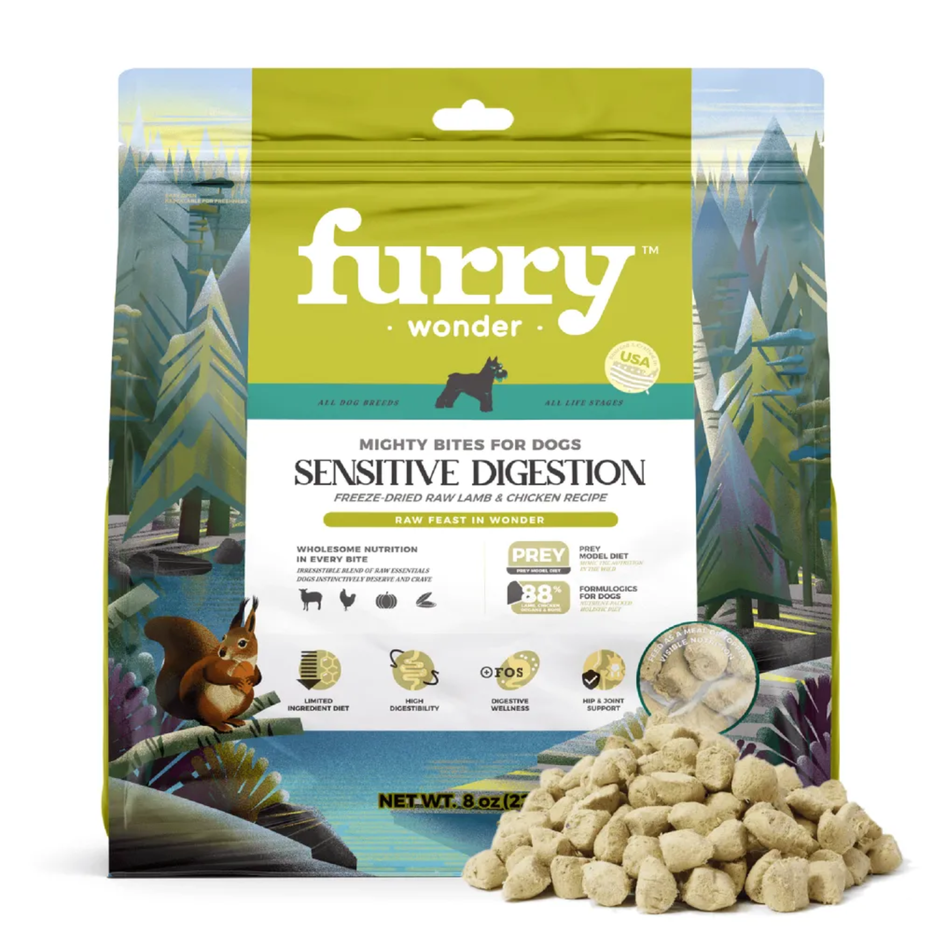 Premium Freeze-Dried Raw Dog Food for Sensitive Digestion - Grain-Free, Hypoallergenic Recipe for Small & Large Breeds - Perfect for Picky Eaters & Dogs with Allergies - Indoor/Outdoor Use