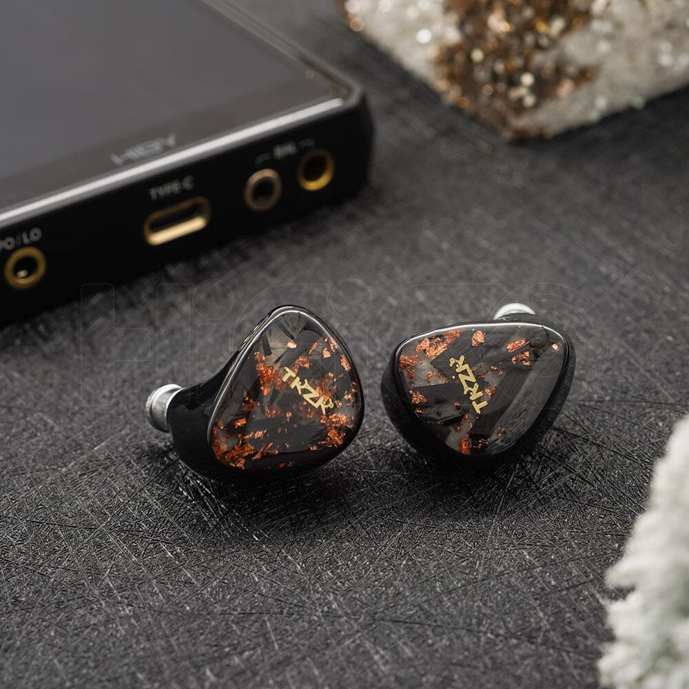 TKZK Ouranos 10mm Carbon Nanotube Dynamic Driver HiFi In-Ear Earphones with Deep Bass - Perfect for Gaming, Music Listening & Travel