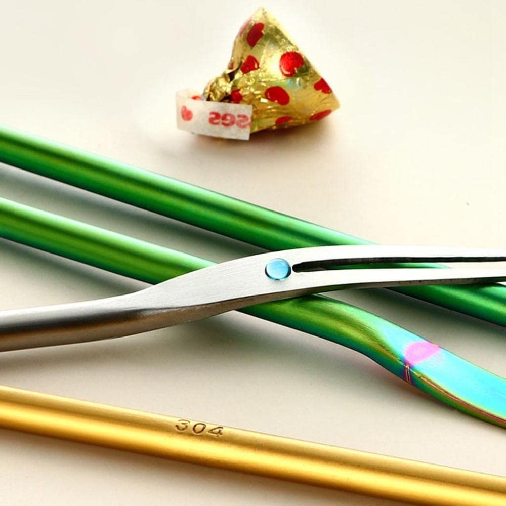 Rose Gold Stainless Steel Fruit Fork Set - 13cm Long Handle Dessert Forks for Candy, Pickles, Fruits & Appetizers - Elegant Tableware for Birthday Parties, Weddings & Special Events