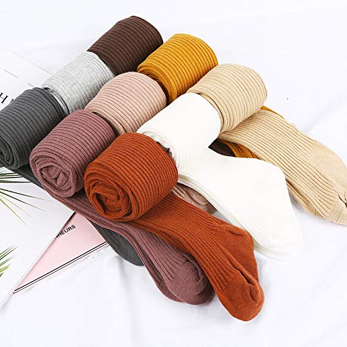 Hnyenmcko Baby Girls Thick Cable Knit Cotton Tights - Warm Seamless Leggings & Stockings for Infants Toddlers - Perfect for Winter Outfits, Playtime & Family Photos