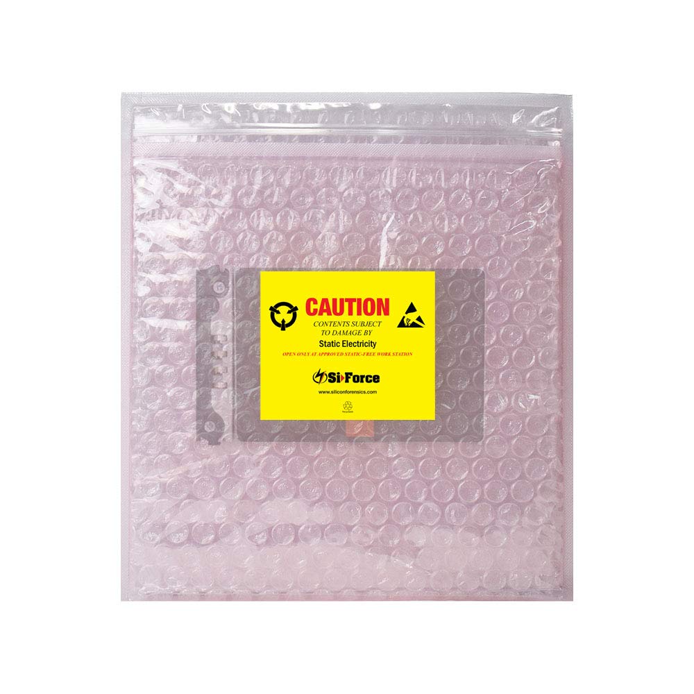 Anti Static Bubble Bags 100 Pack - Reusable Resealable Static Shielding Bags for Sensitive Electronics - ESD Protection for Circuit Boards, Computer Parts & Electronic Components (Pink) - Perfect for Shipping, Storage & Organization