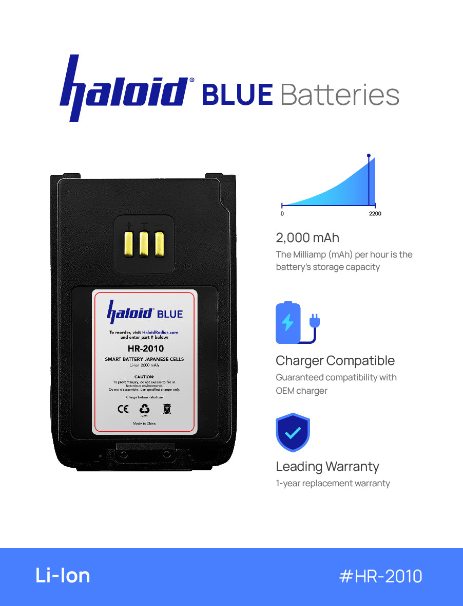 Haloid BLUE HR 2010 Lithium Battery - Replacement for PD500 & PD600 Medical Devices - Long-Lasting Power for Pulse Oximeters & Patient Monitors