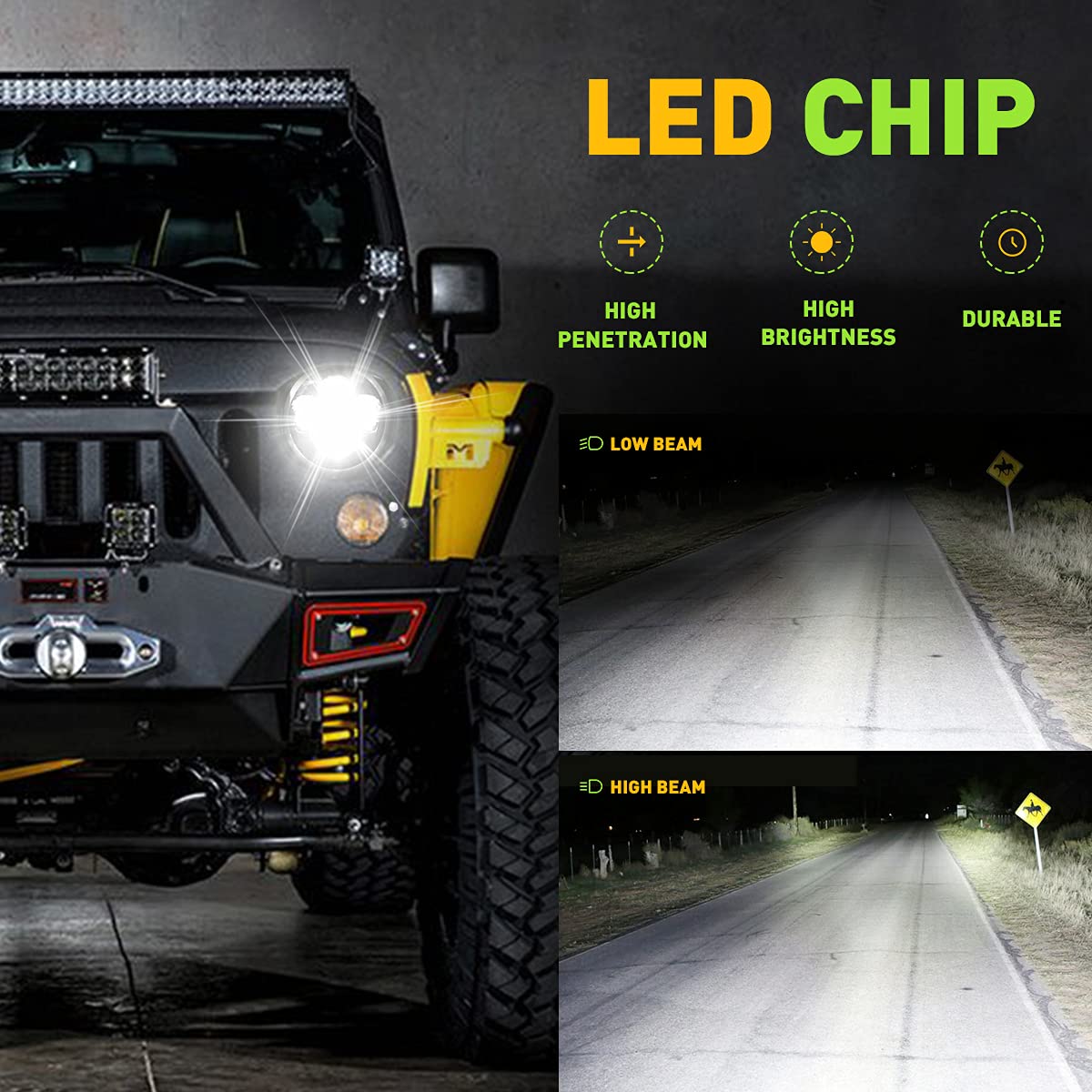 **Dot Approved Jeep Wrangler Headlights (2007-2017) – 7