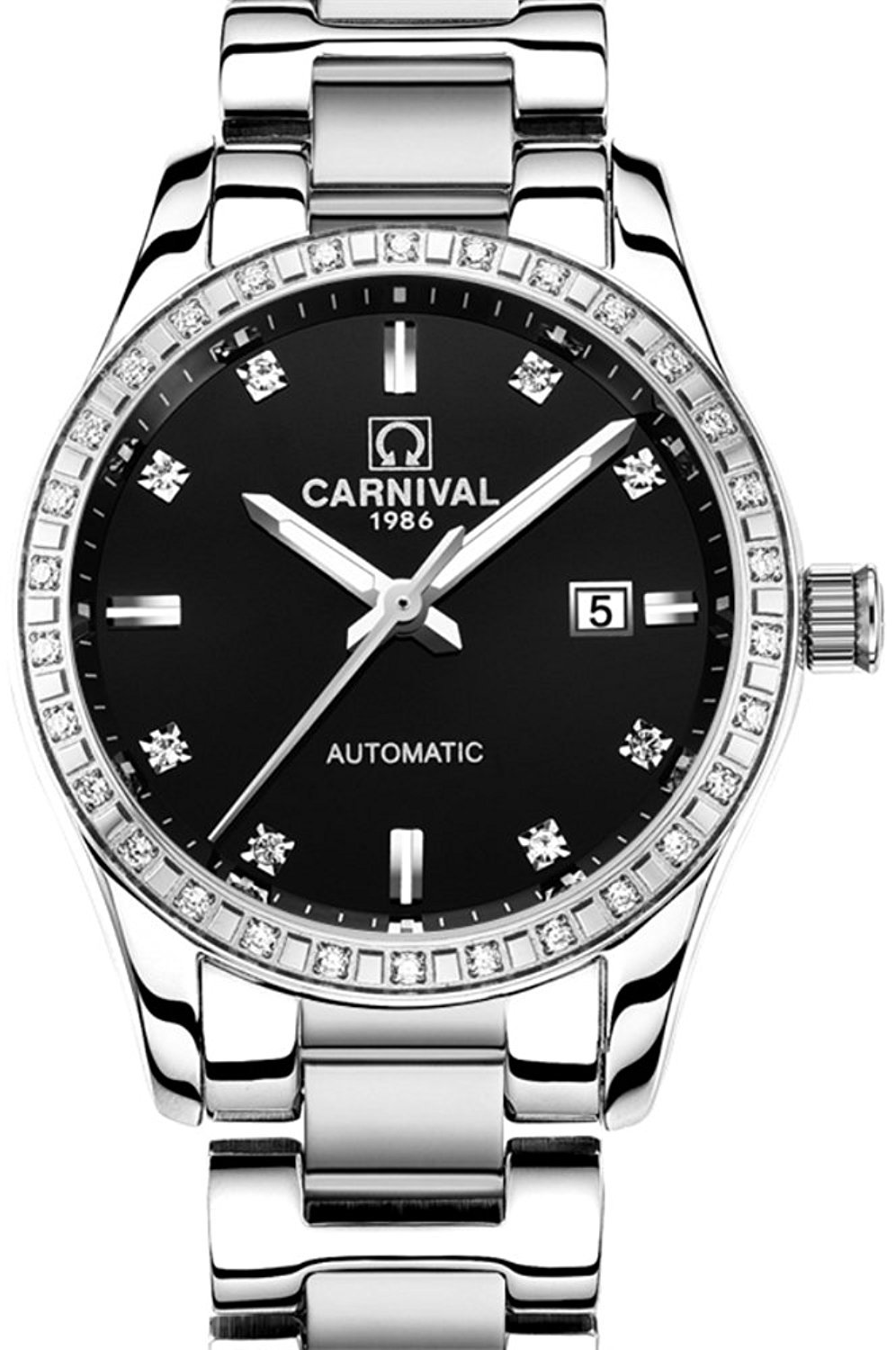 Gosasa Automatic Mechanical Watch for Men and Women - Sapphire Glass, Stainless Steel, Couple Matching Set - Perfect Anniversary, Wedding, Valentine's Day Gift for Him or Her - Ideal for Formal Events, Date Nights & Special Occasions