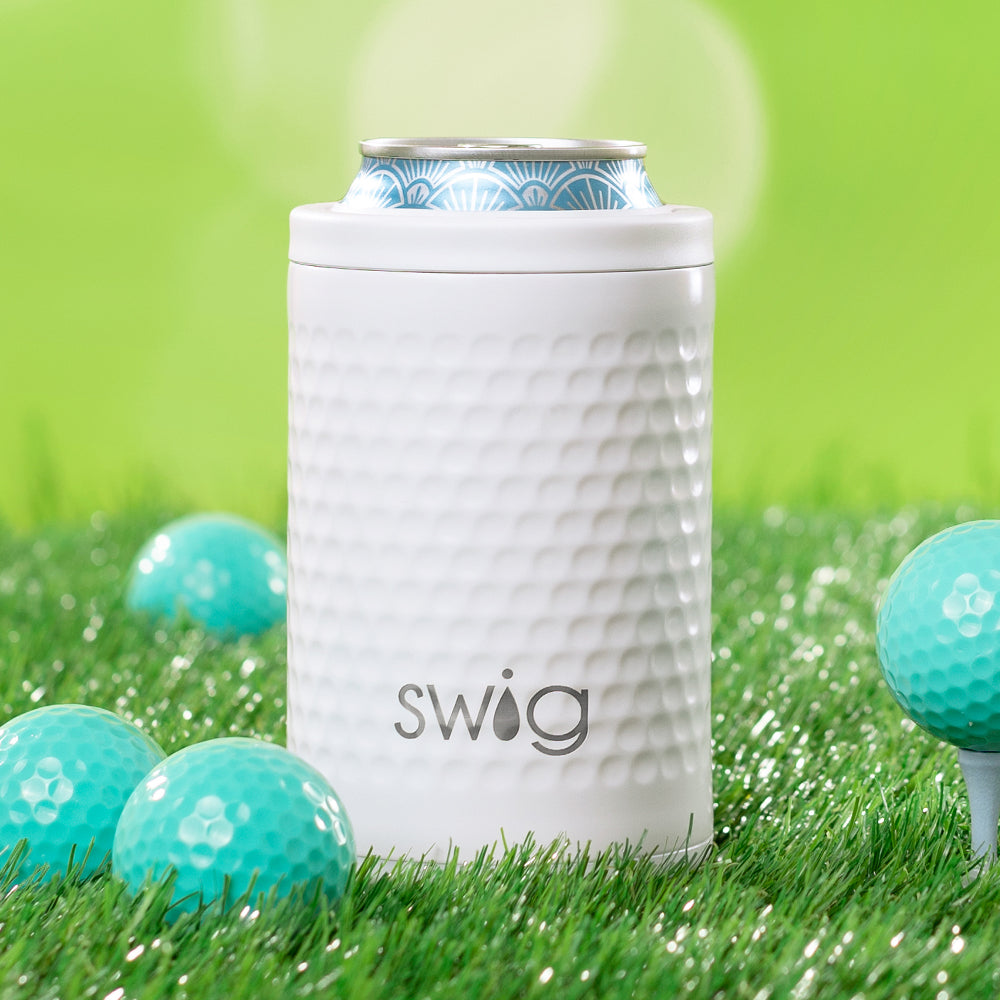 Premium 12oz Golf Ball Can & Bottle Cooler - Insulated Beverage Holder for Golf, Camping, Beach & Outdoor Activities