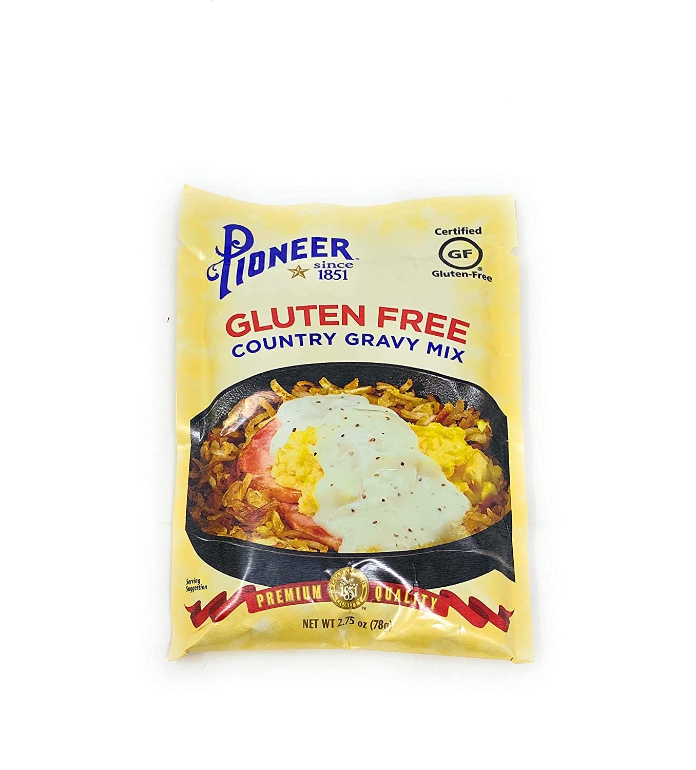 Pioneer Brand Gluten Free Gravy Mix Packets - Makes 2 Cups per Packet (12 Pack) - Perfect for Thanksgiving, Christmas Dinners & Holiday Meals