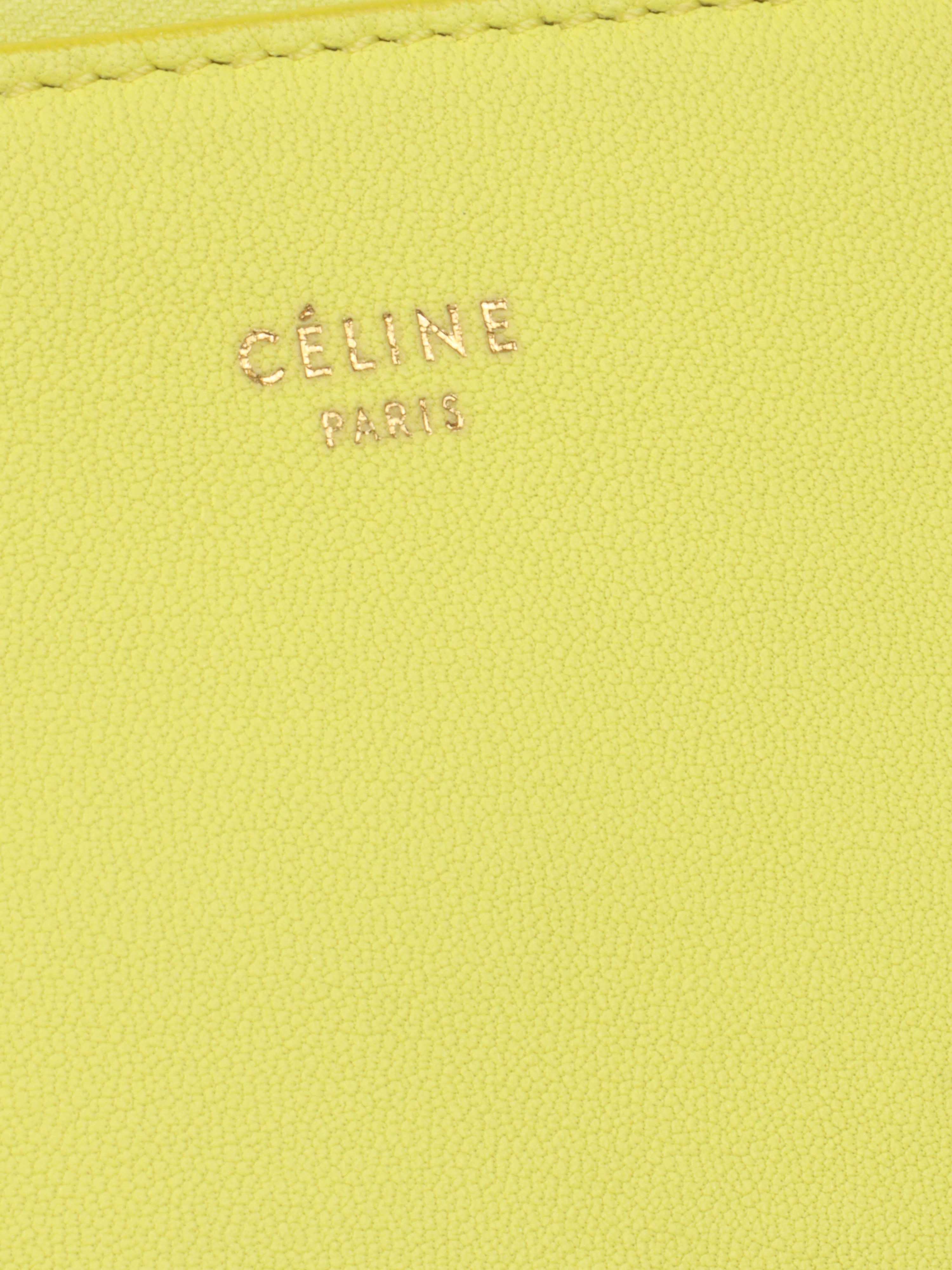 Celine Pouch Handbag in Yellow & Grey - Stylish Crossbody Bag for Women | Perfect for Work, Travel & Evening Out