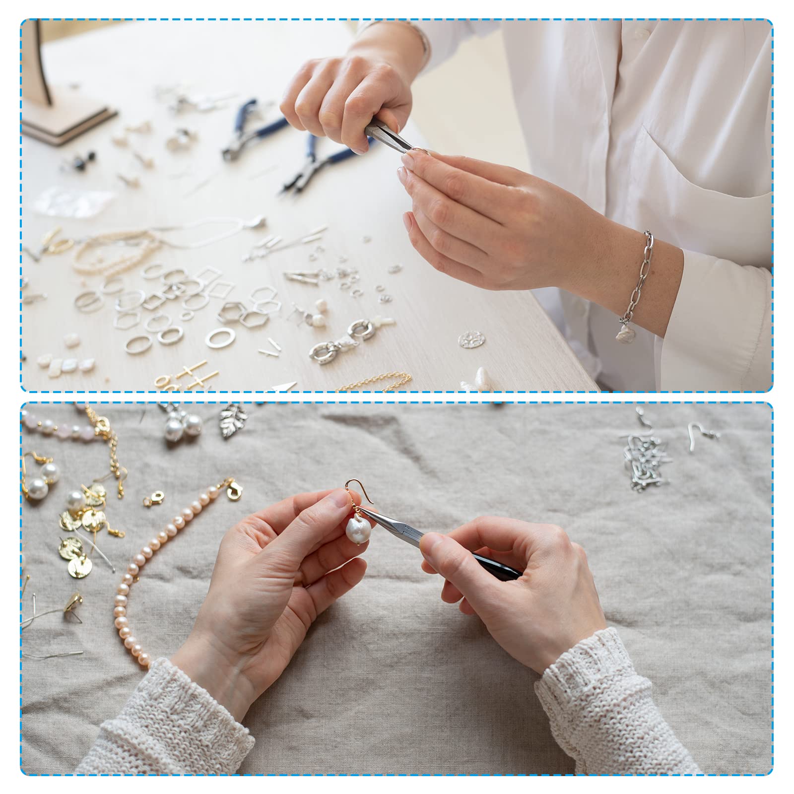 1000Pcs 304 Stainless Steel Jewelry Eye Pins - 18mm 22 Gauge Silver Open Eye Pins for DIY Jewelry Making, Necklaces, Bracelets, Earrings - Perfect for Crafting, Beading, and Handmade Jewelry Designs