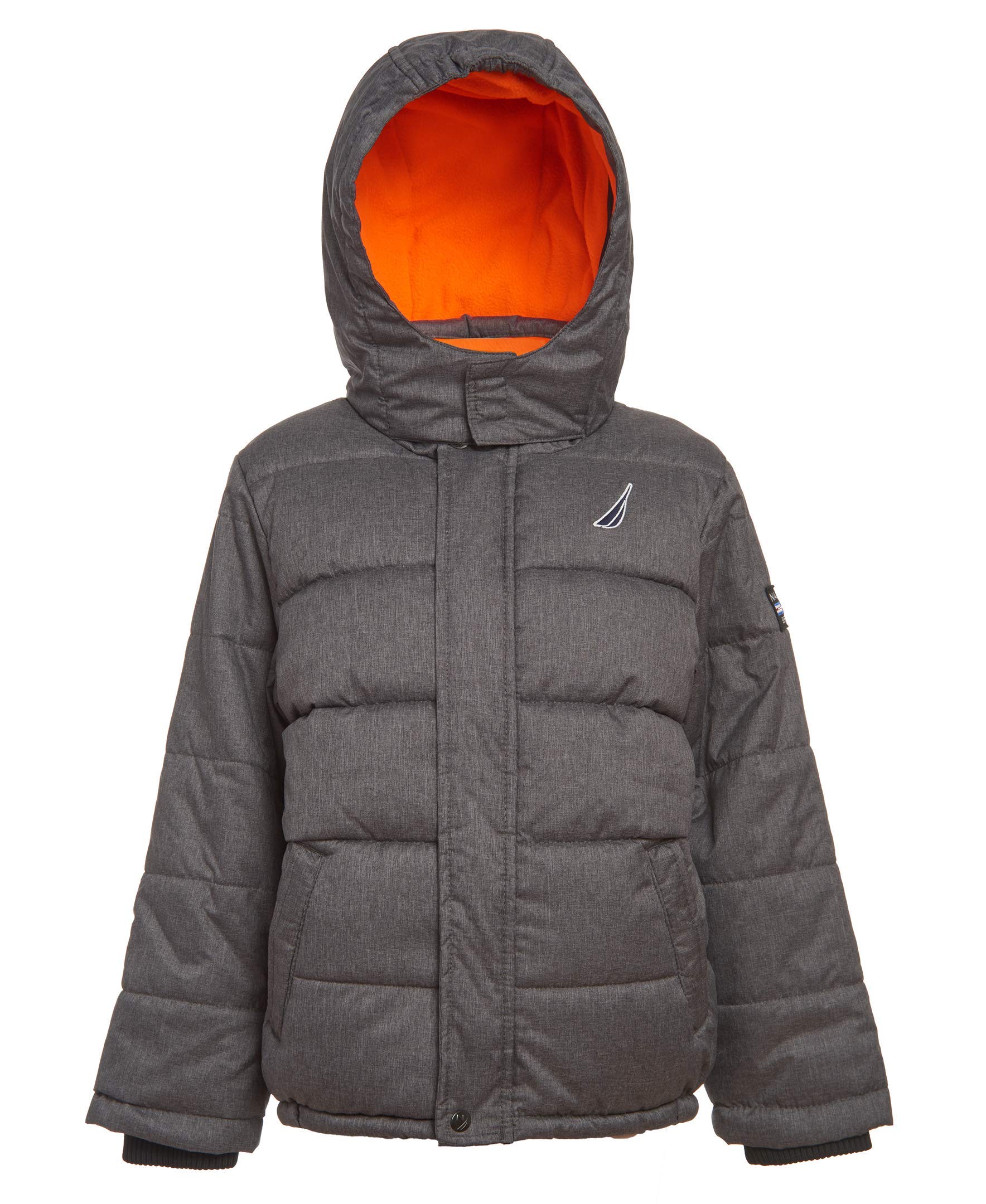 Nautica Boys' Heavyweight Bubble Coat - Warm Winter Jacket for Kids, Waterproof & Windproof, Insulated Puffer Coat for Outdoor Play & School - Navy Blue