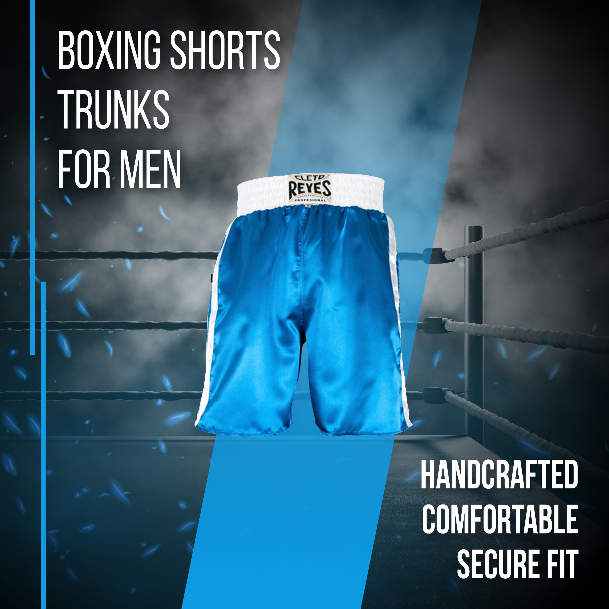 Cleto Reyes Men's Boxing Shorts - Professional Training & Competition Trunks, Satin Fight Apparel for Boxing, MMA & Fitness Workouts | Ideal for Sparring, Gym Training & Fight Nights