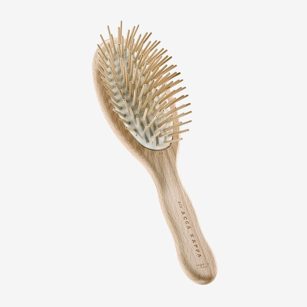 Natura Oval Wooden Pin Hair Brush for Detangling & Styling – Perfect for Curly, Wavy, and Thick Hair at Home or Salon