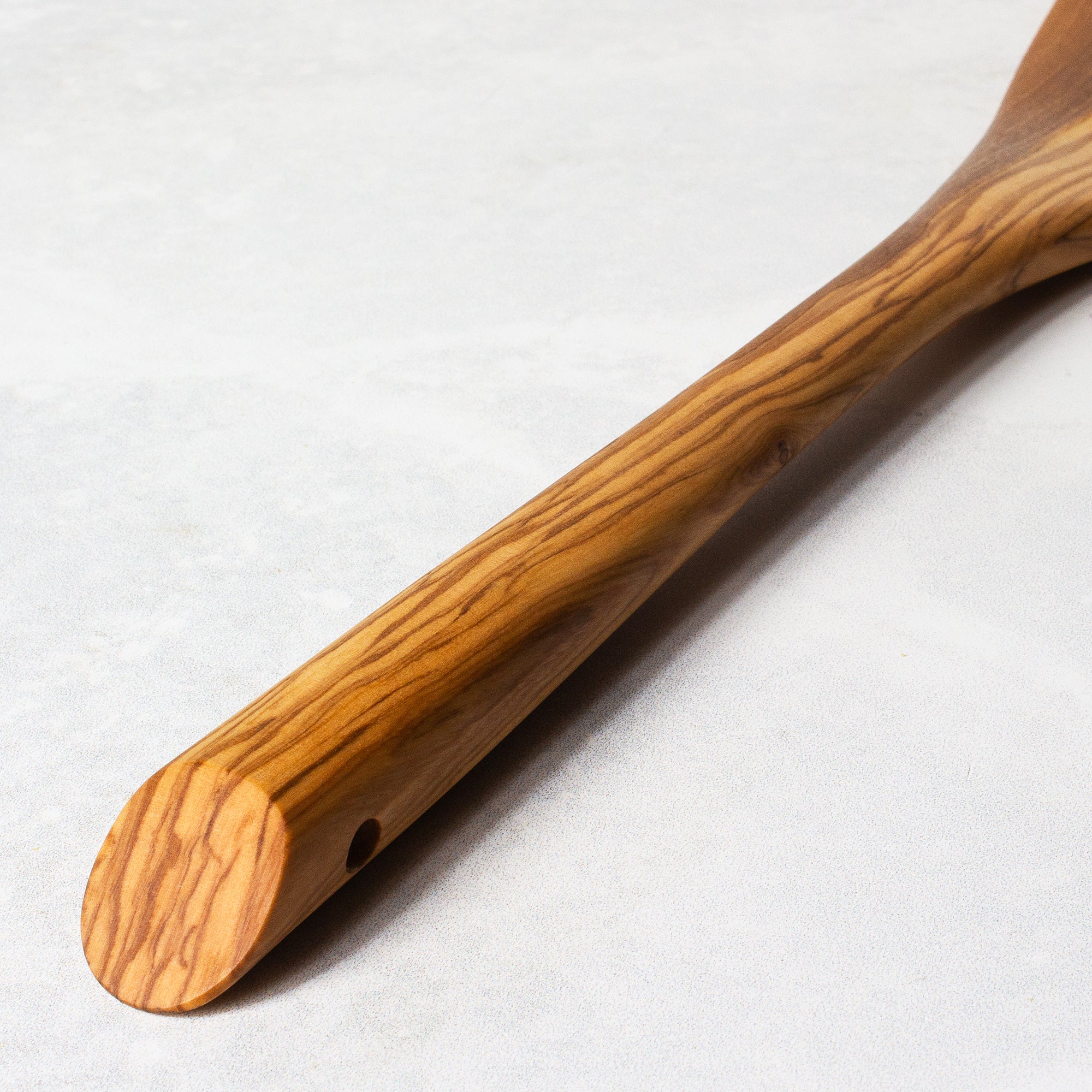 Premium Olive Wood Spatula - Natural & Eco-Friendly Kitchen Utensil for Cooking, Baking, and Serving - Rock & Branch® Handcrafted Wooden Spoon - Perfect for Non-Stick Pans, Salad Tossing & Food Presentation