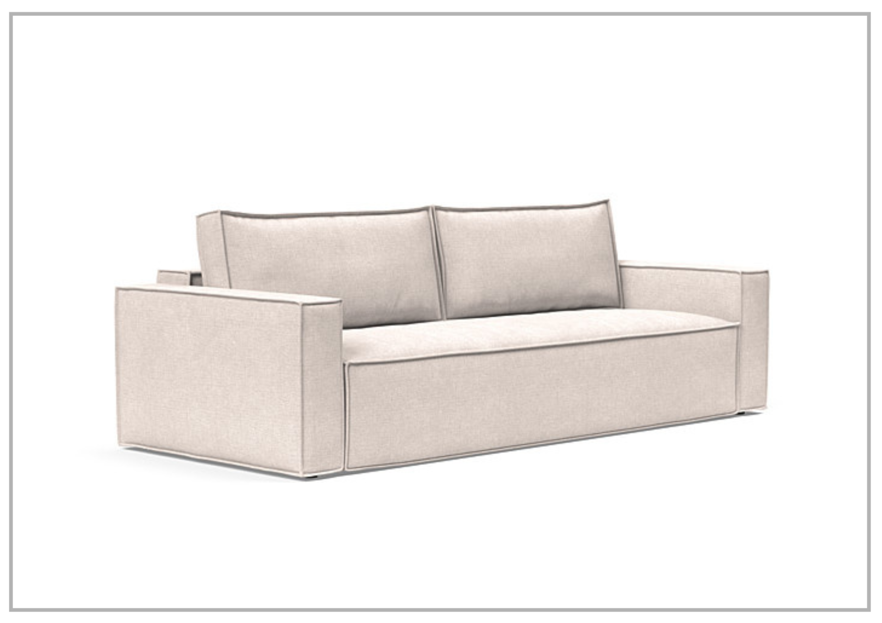 Innovation Living Newilla 2-Seater Convertible Fabric Sofa Bed - Comfortable Sleeper Sofa for Small Spaces, Guest Rooms & Apartments